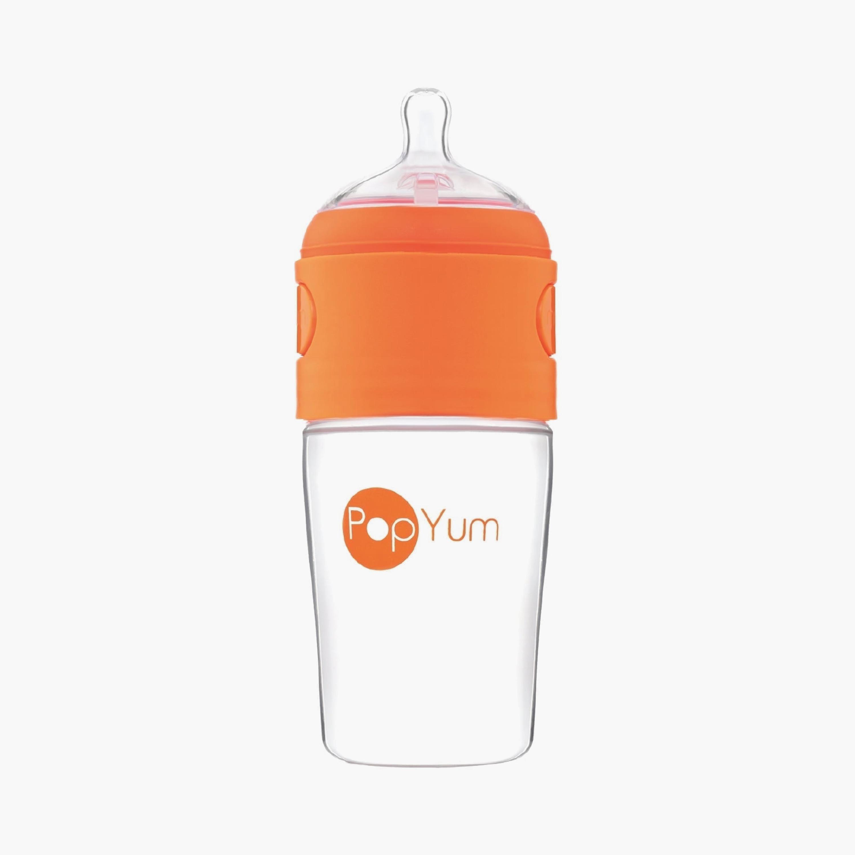زجاجة رضاعة للأطفال من بوب يام، برتقالية، 260 مل-baby-feeding-feedingbottles-bottlesandteats-image-1