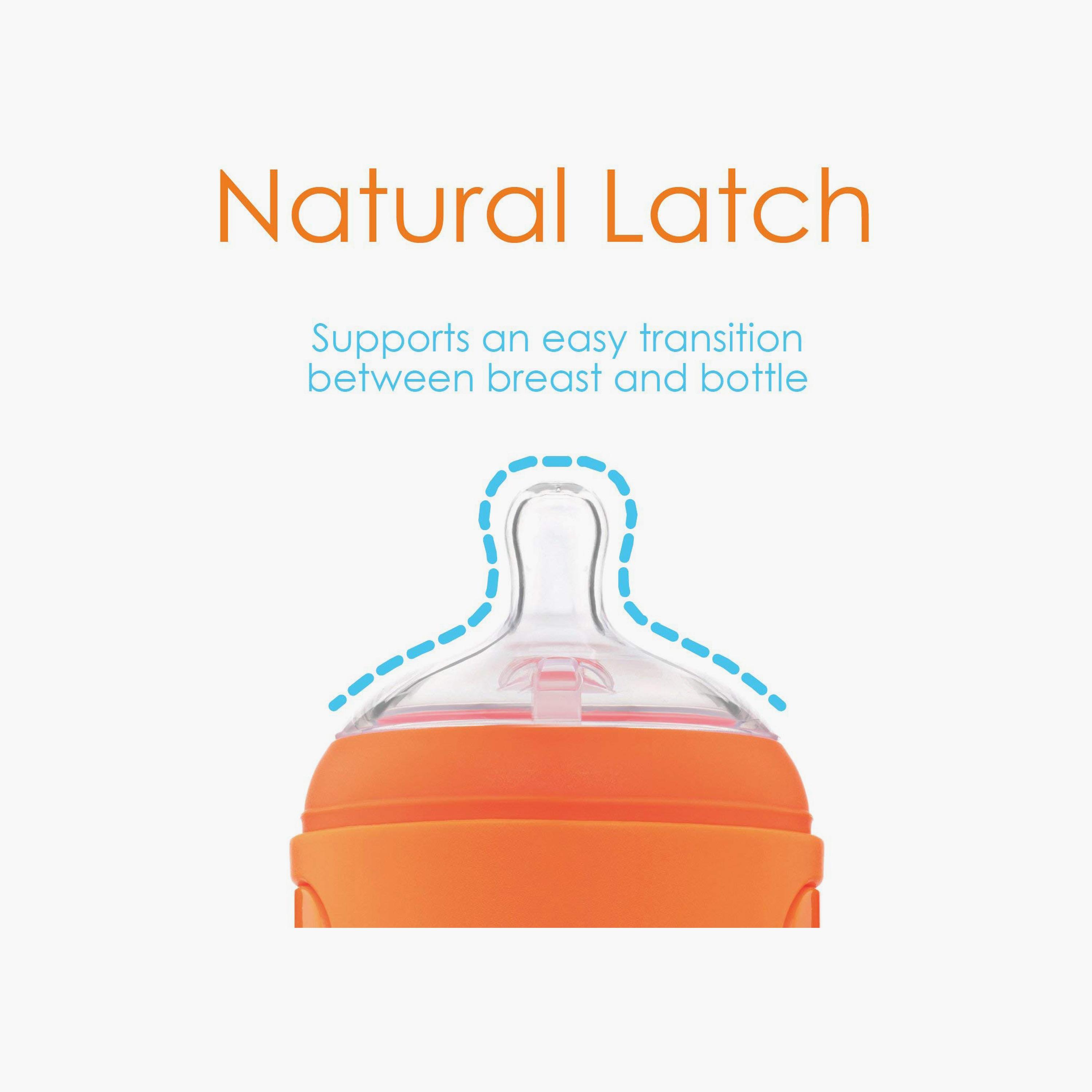 زجاجة رضاعة للأطفال من بوب يام، برتقالية، 150 مل-baby-feeding-feedingbottles-bottlesandteats-image-2