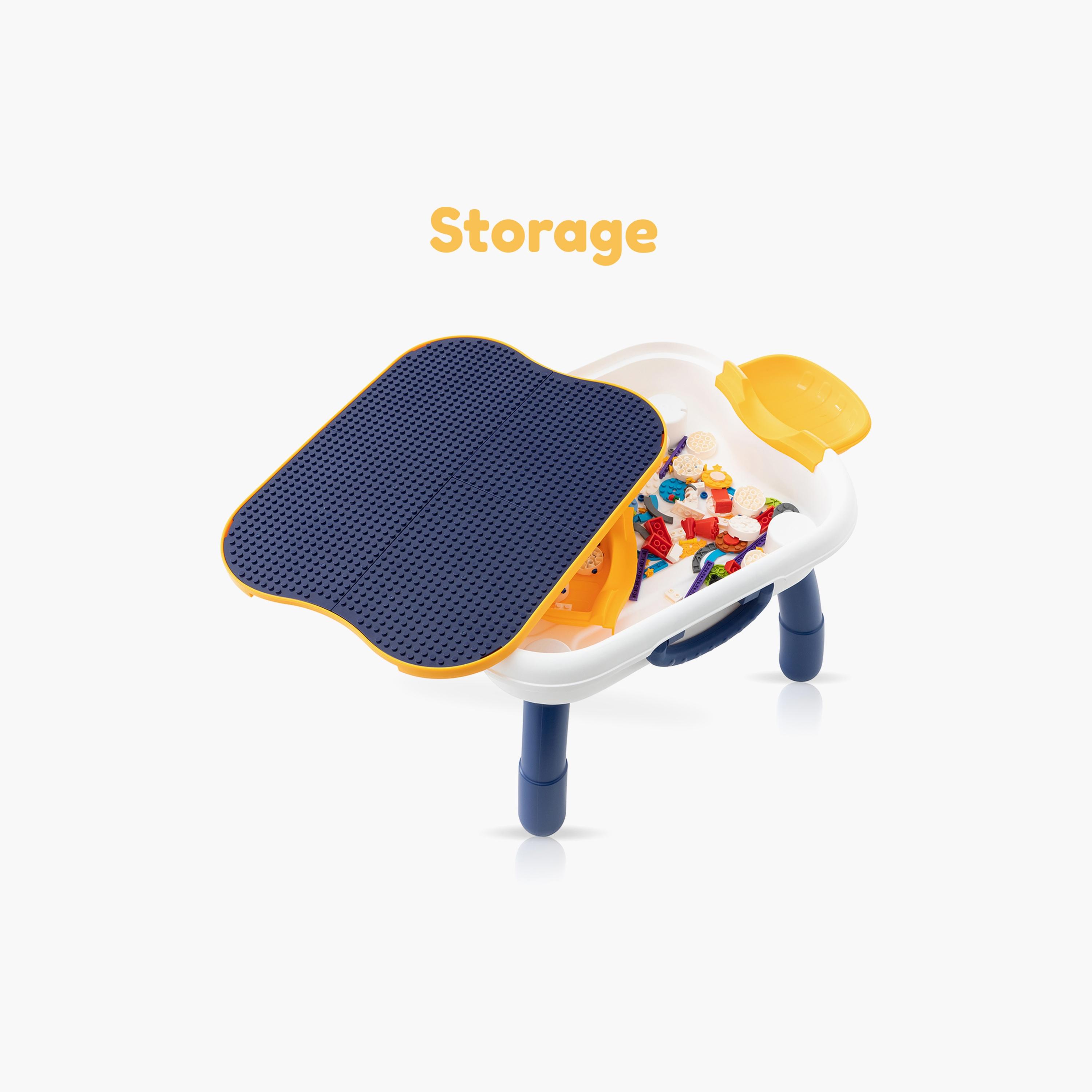 Little Story 4 In 1 Block Activity Table with Blocks, Blue-toys-outdoor-playhousesandplayards-image-4