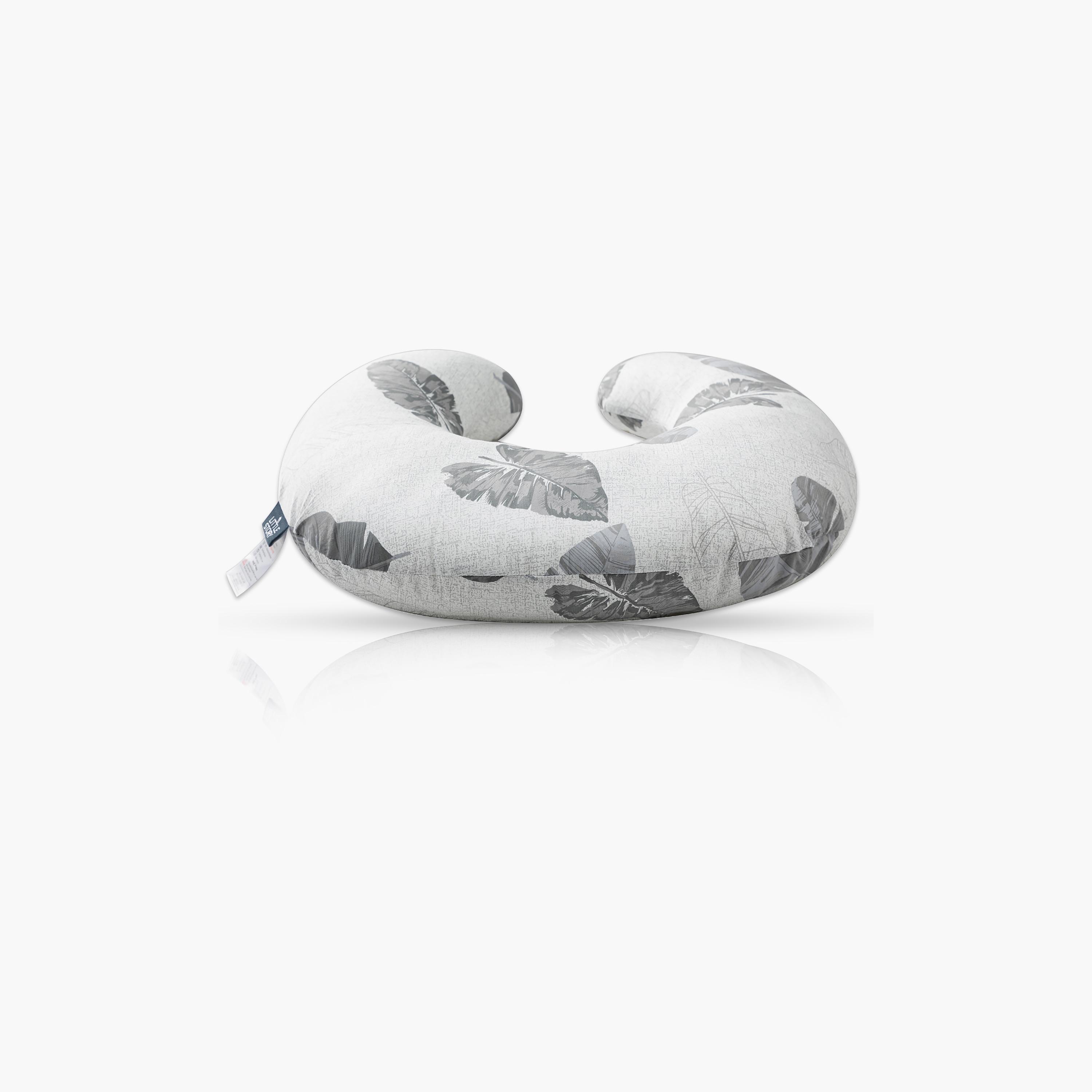Little Story Baby Nursing Pillow - Leaves Print-baby-feeding-breastfeedingandcare-image-2