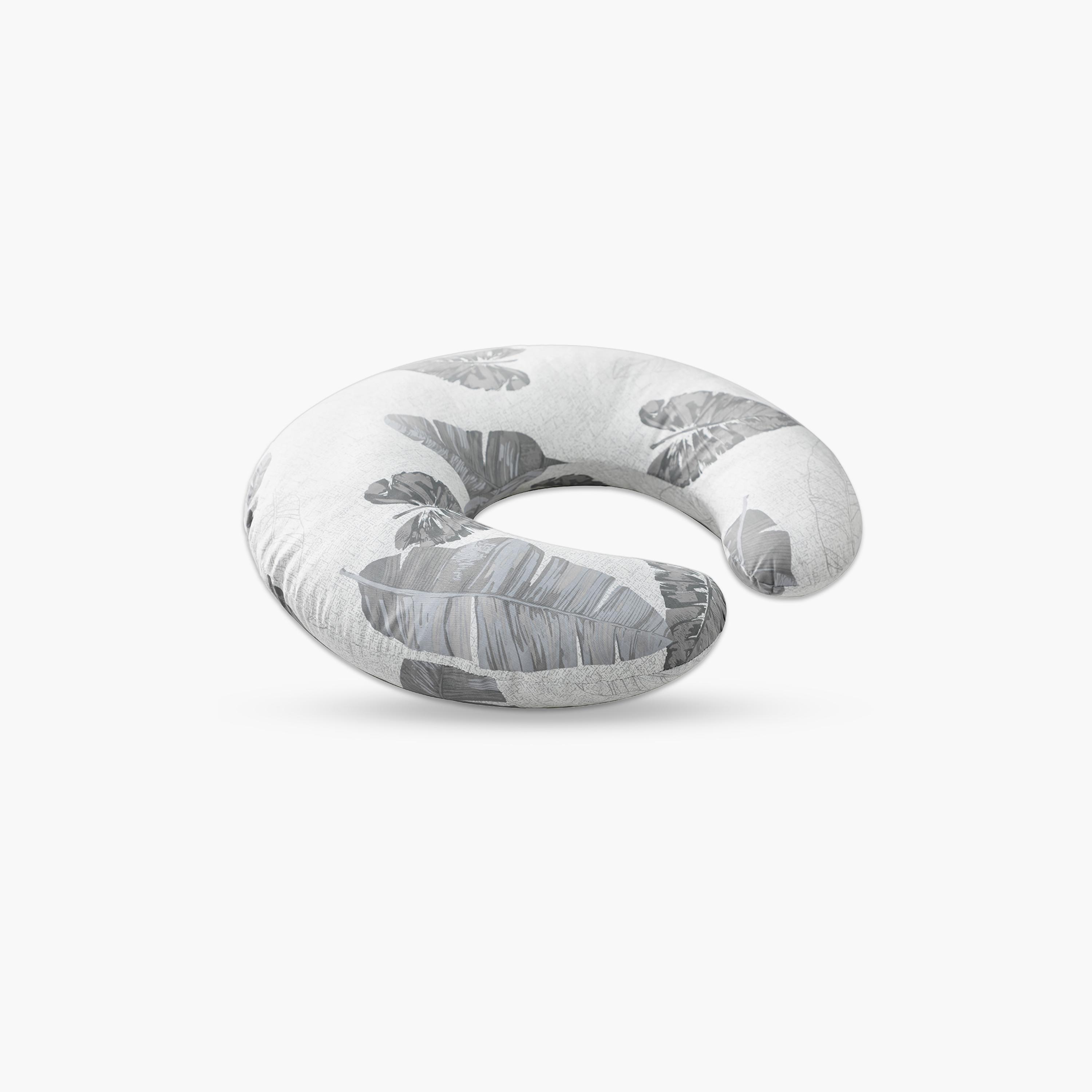 Little Story Baby Nursing Pillow - Leaves Print-baby-feeding-breastfeedingandcare-image-4