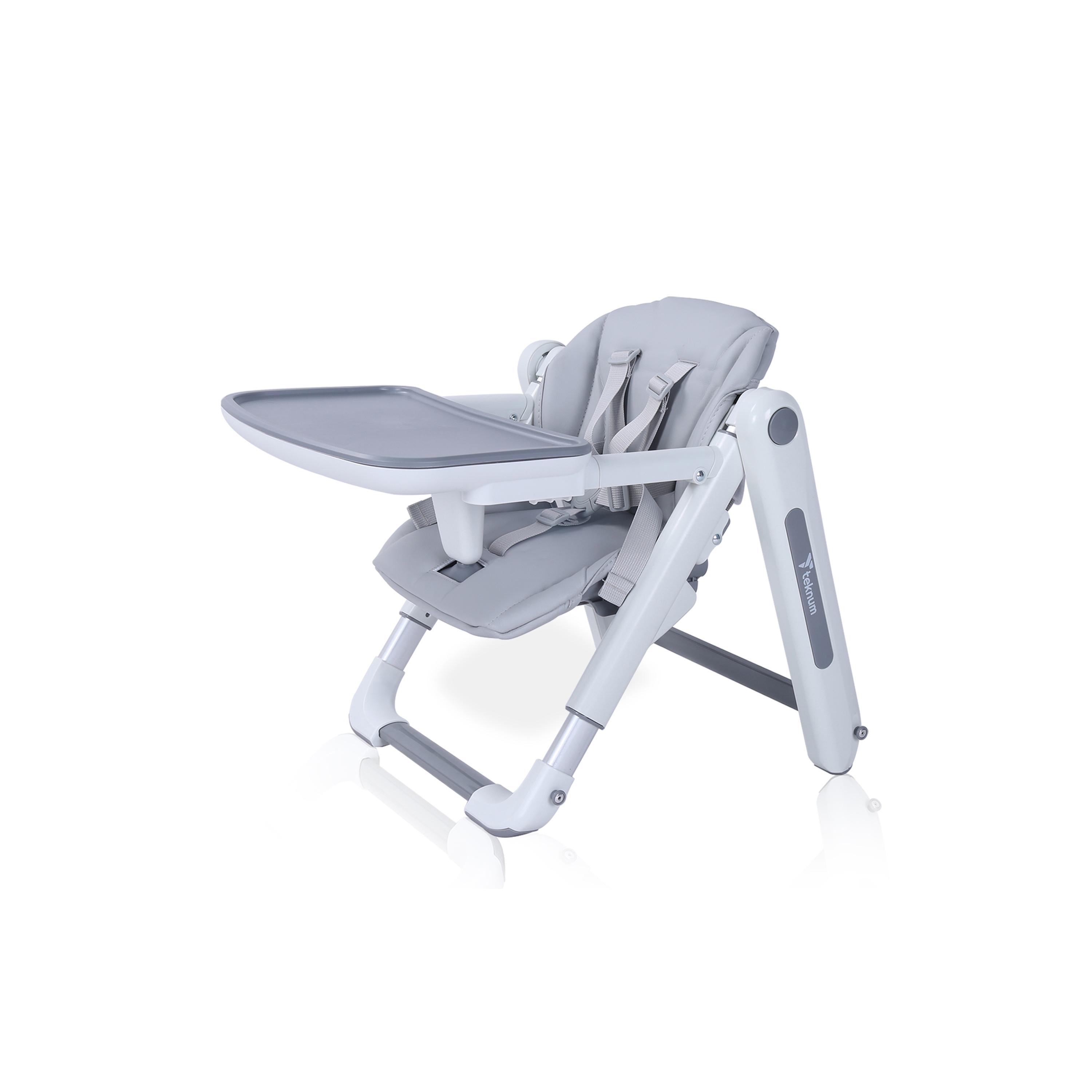 Teknum 3-IN-1 Kids Foldable Dining Booster Chair, Grey-baby-feeding-highchairsandboosters-image-1