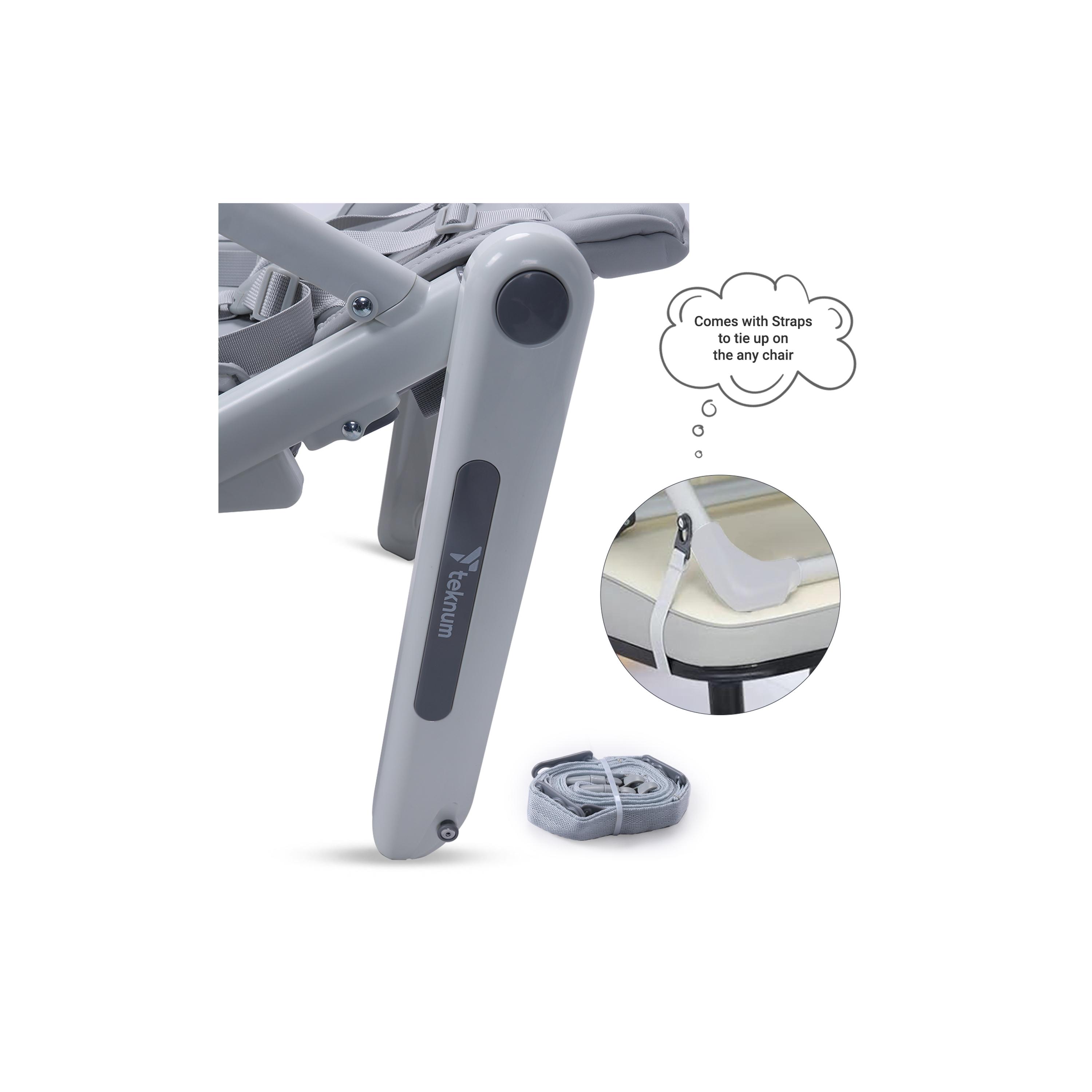 Teknum 3-IN-1 Kids Foldable Dining Booster Chair, Grey-baby-feeding-highchairsandboosters-image-11