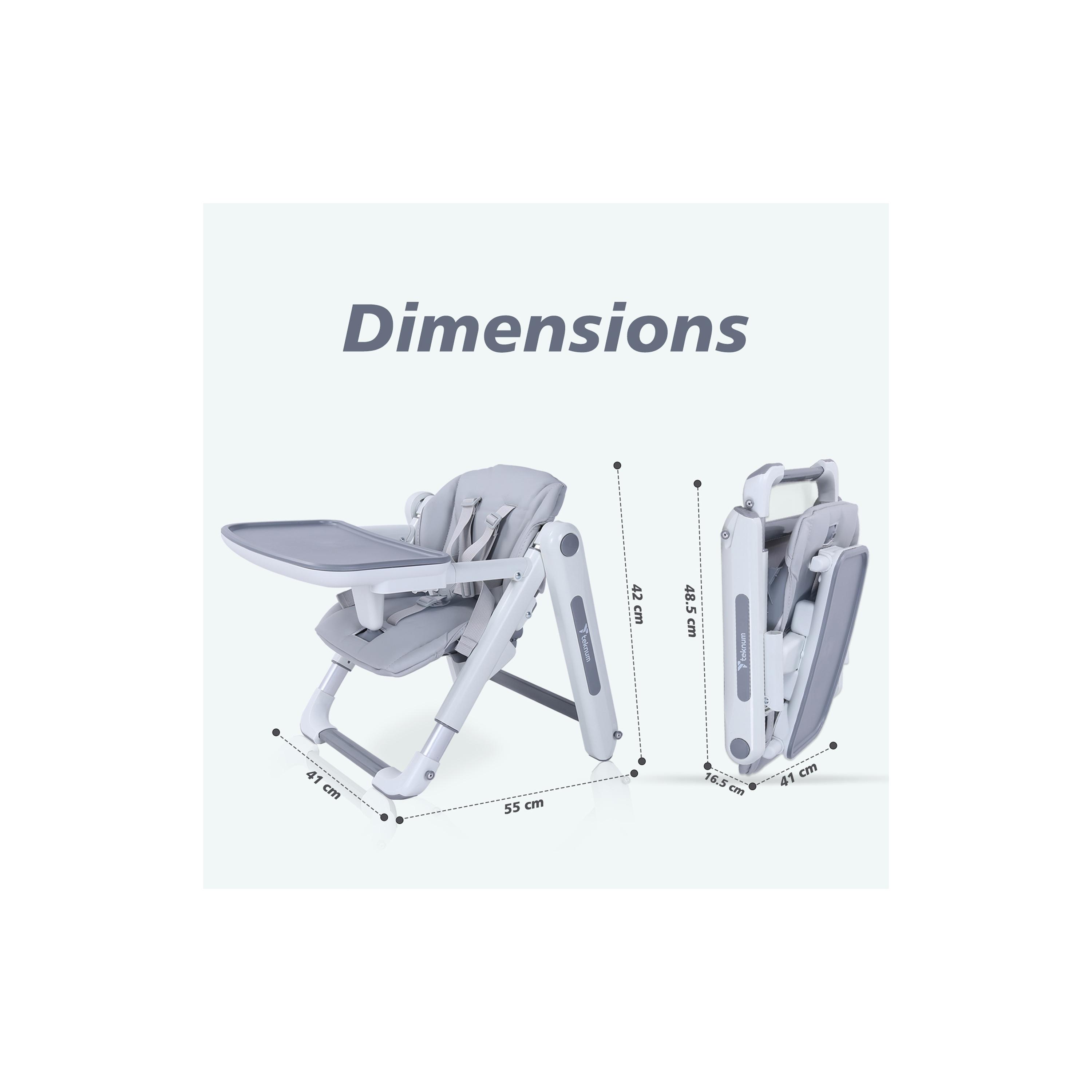 Teknum 3-IN-1 Kids Foldable Dining Booster Chair, Grey-baby-feeding-highchairsandboosters-image-14