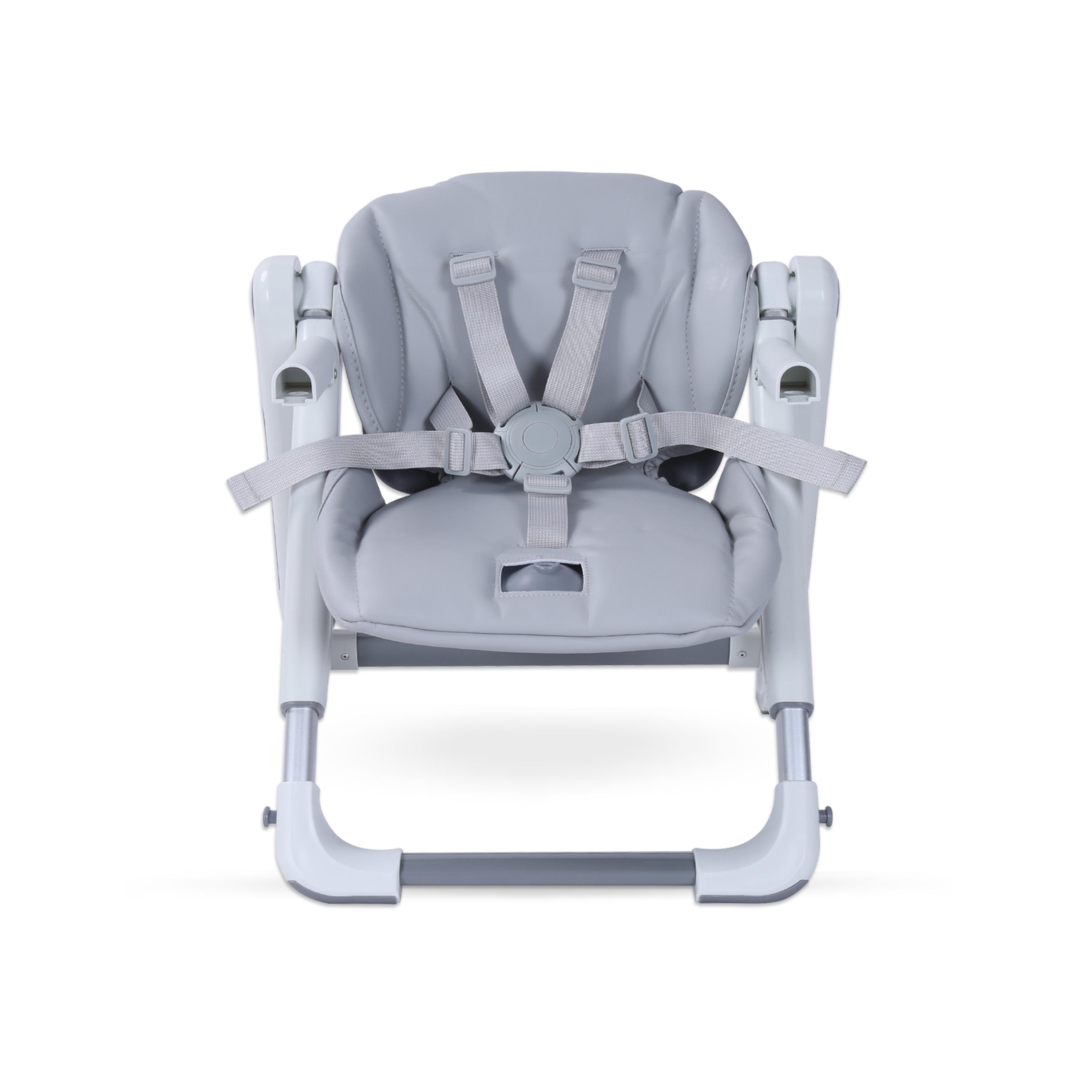 Teknum 3-IN-1 Kids Foldable Dining Booster Chair, Grey-baby-feeding-highchairsandboosters-image-2