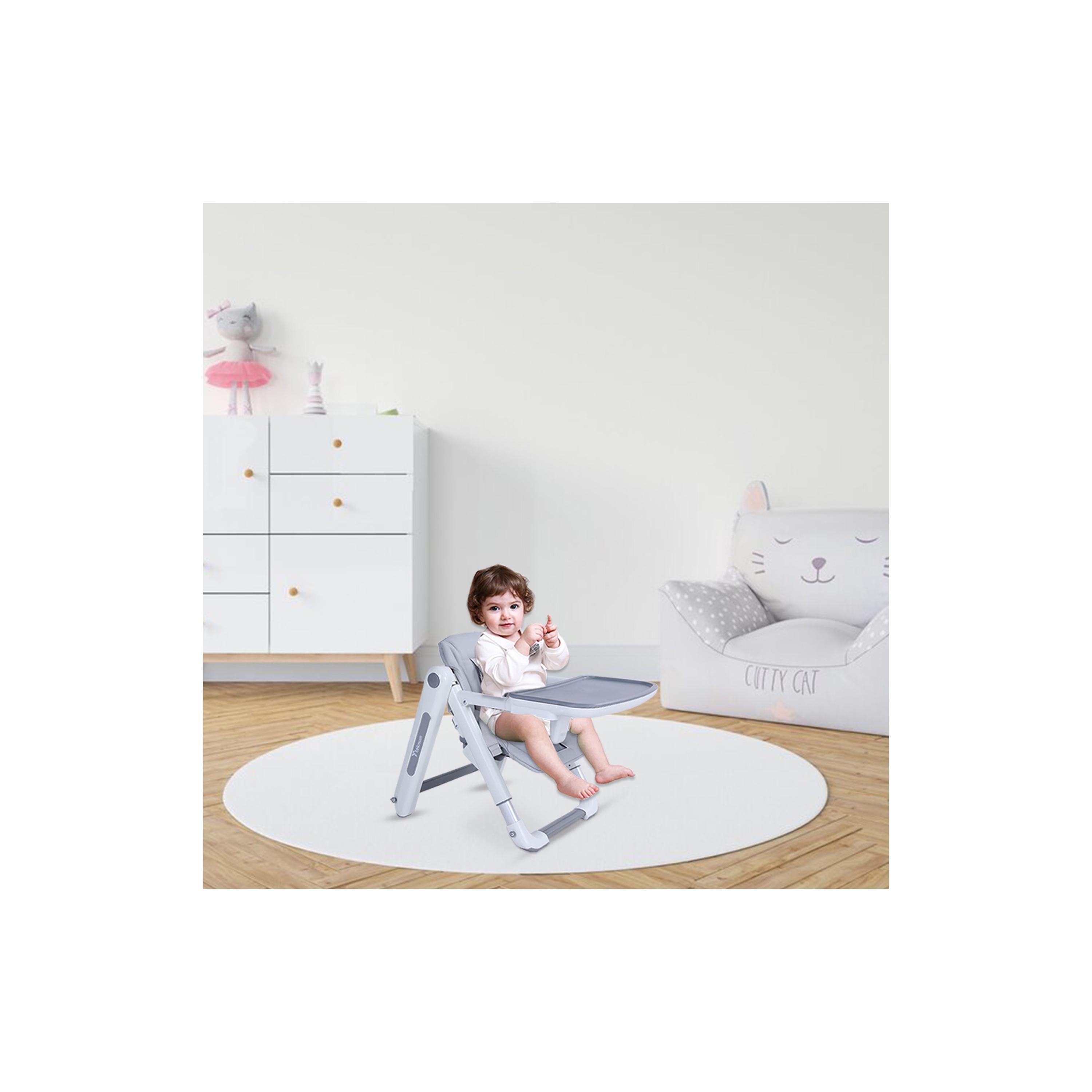 Teknum 3-IN-1 Kids Foldable Dining Booster Chair, Grey-baby-feeding-highchairsandboosters-image-5