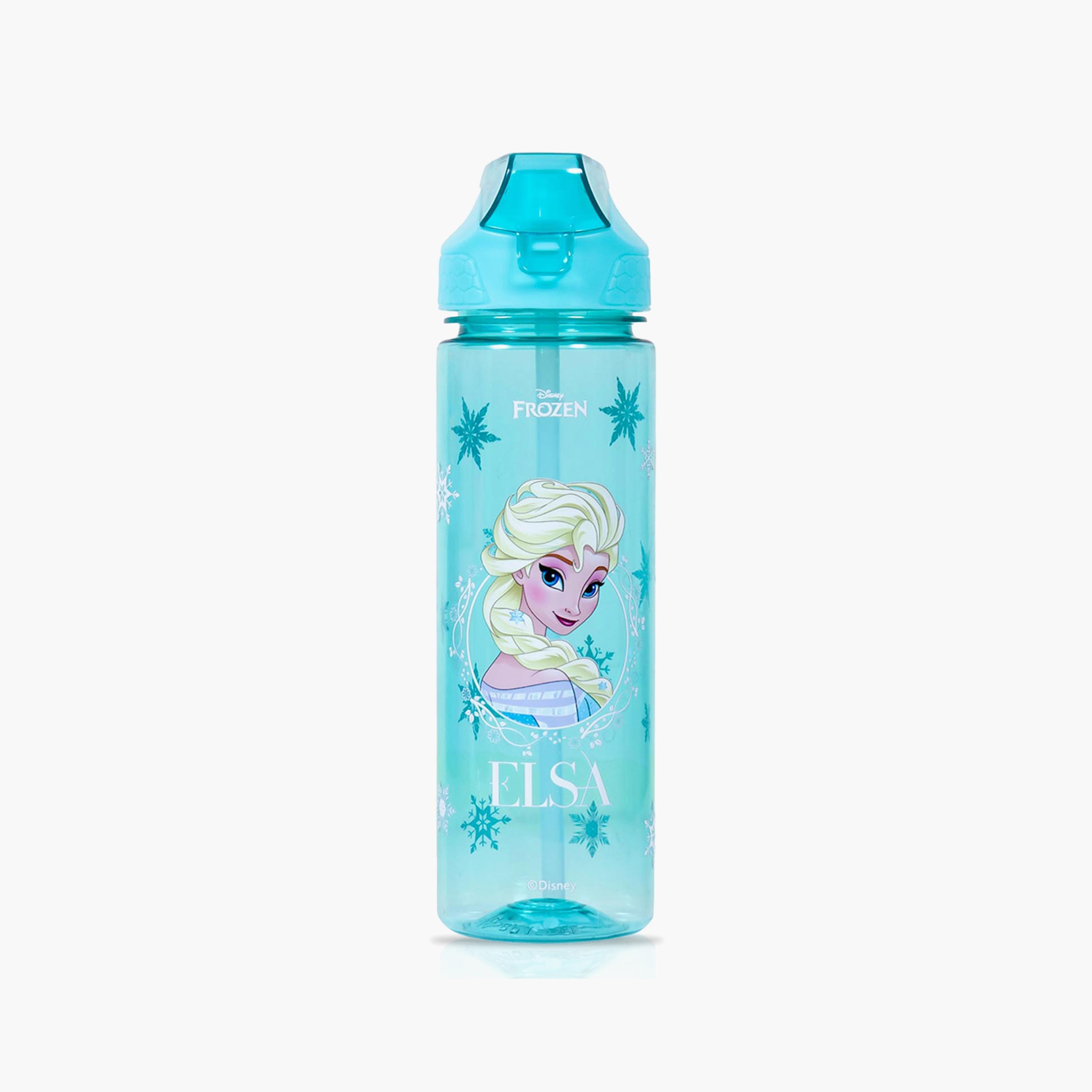 Eazy Kids Disney 2in1 Frozen Princess Elsa Tritan Water Bottle, Green, 650ml-school-waterbottles-image-1