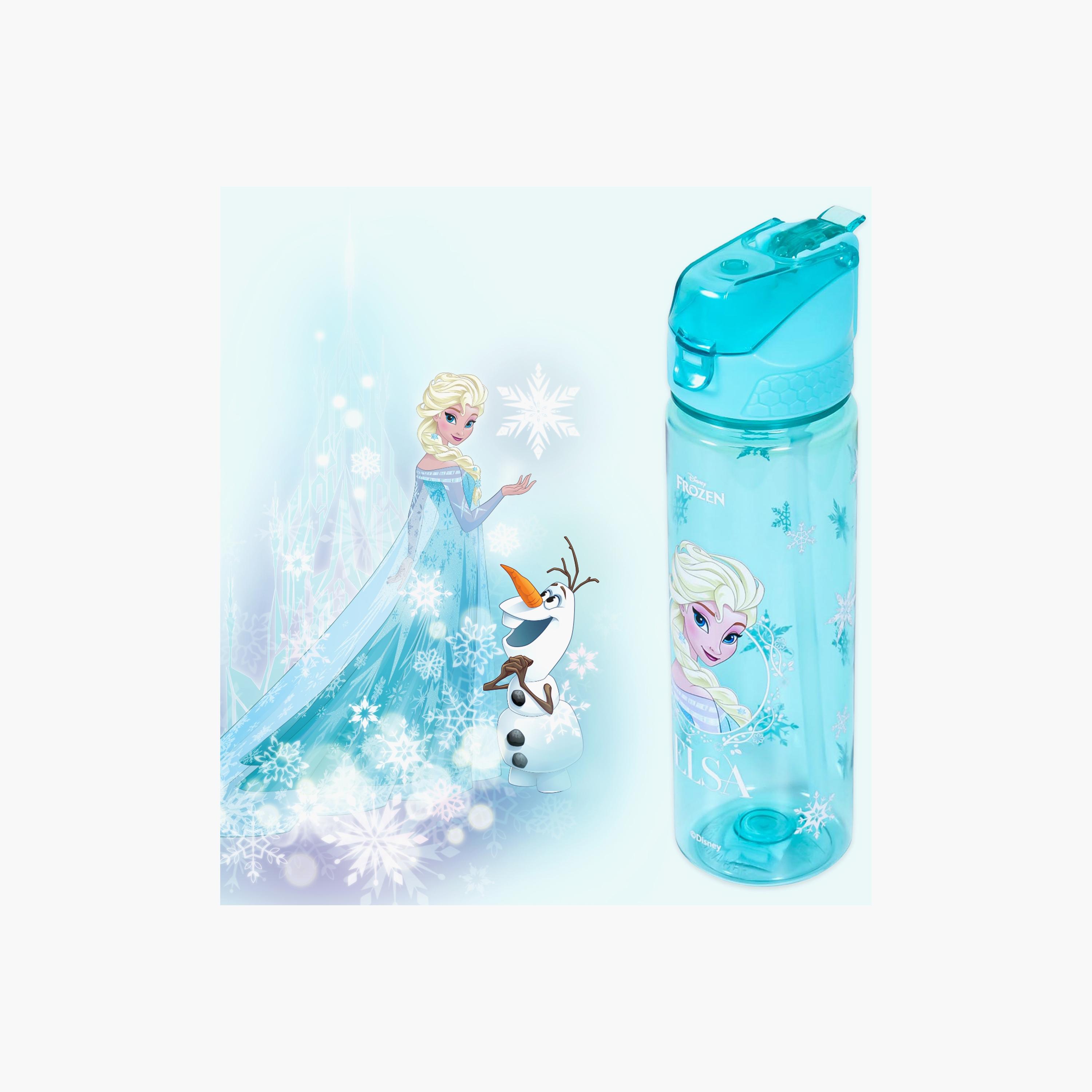 Eazy Kids Disney 2in1 Frozen Princess Elsa Tritan Water Bottle, Green, 650ml-school-waterbottles-image-5