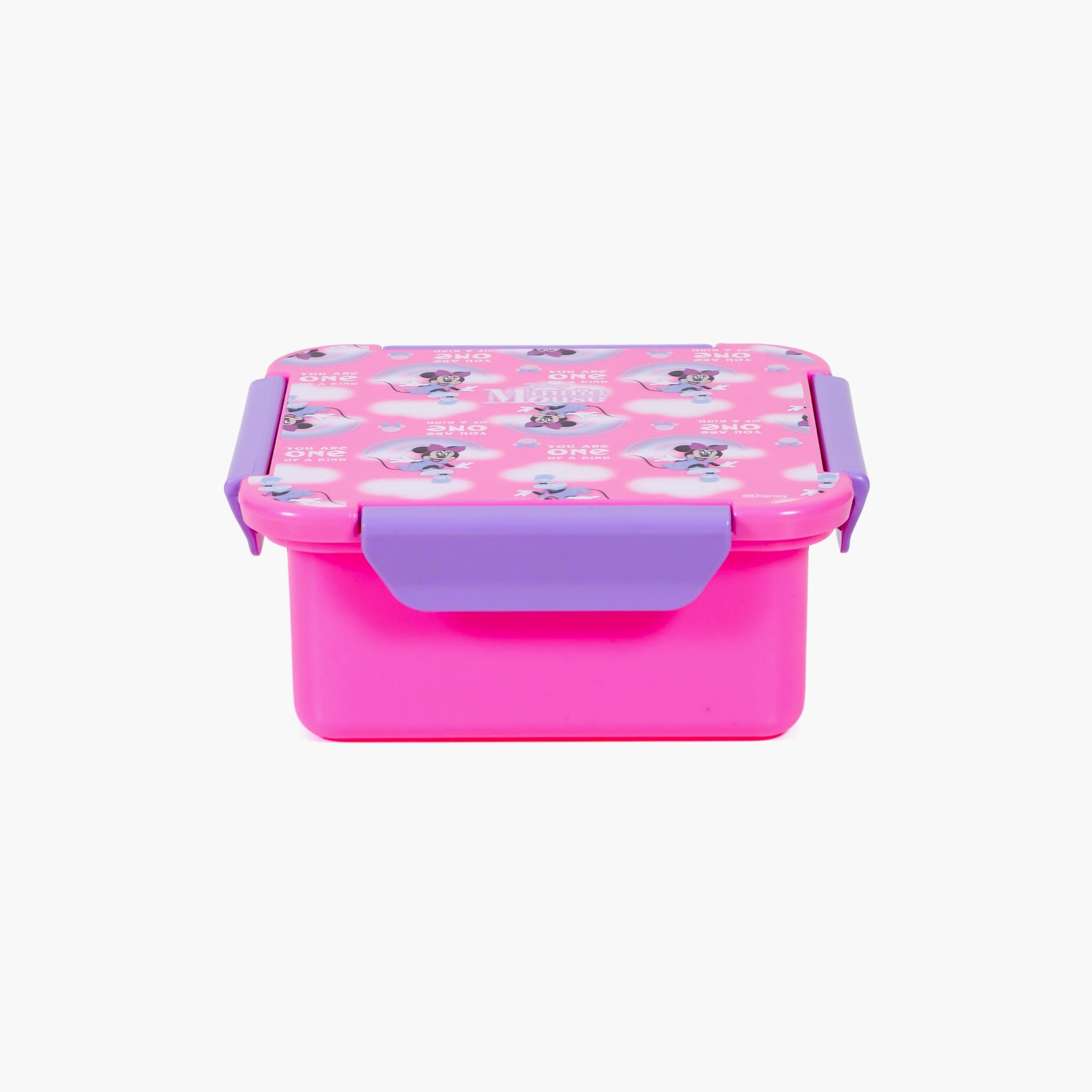 Eazy Kids Disney Minnie Mouse Snack Lunch Box, Pink, 650ml-school-lunchessentials-lunchboxes-image-3