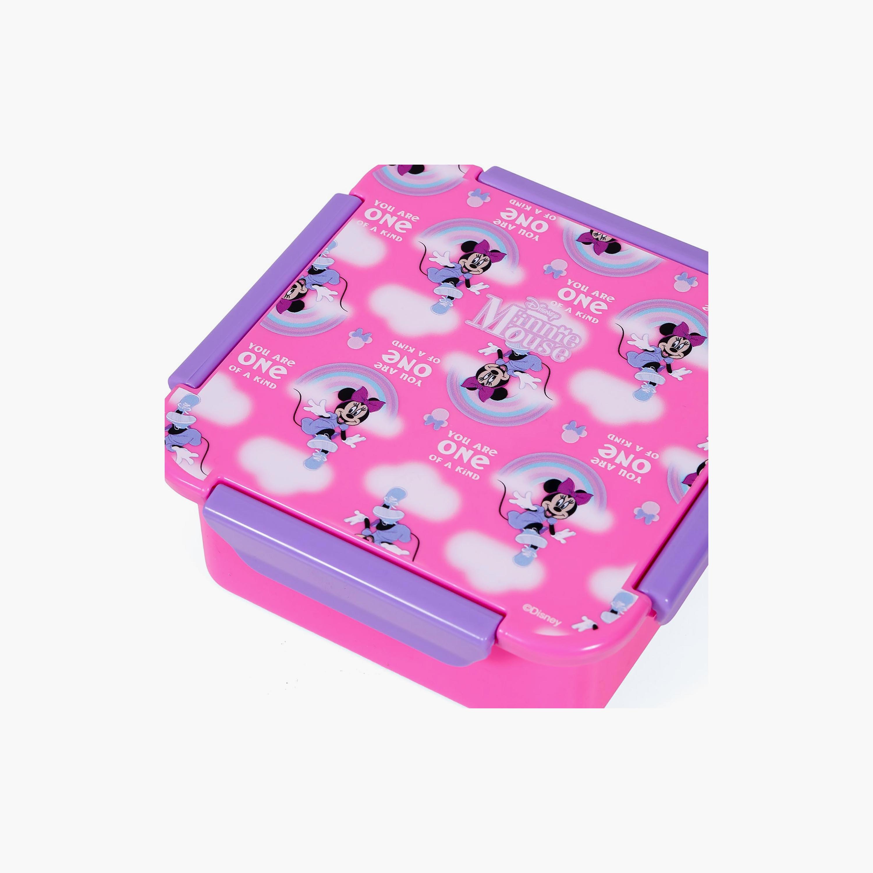 Eazy Kids Disney Minnie Mouse Snack Lunch Box, Pink, 650ml-school-lunchessentials-lunchboxes-image-4