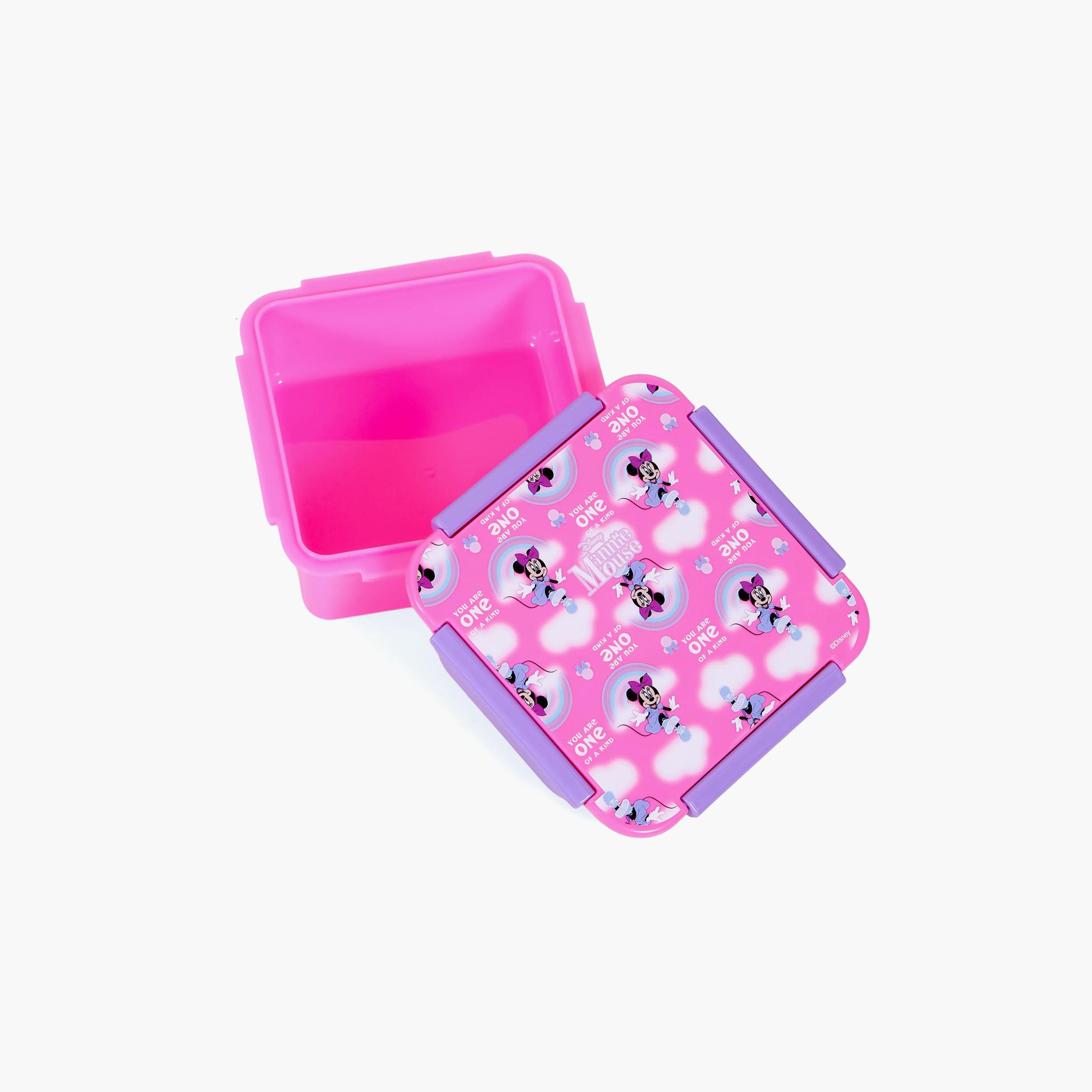 Eazy Kids Disney Minnie Mouse Snack Lunch Box, Pink, 650ml-school-lunchessentials-lunchboxes-image-5