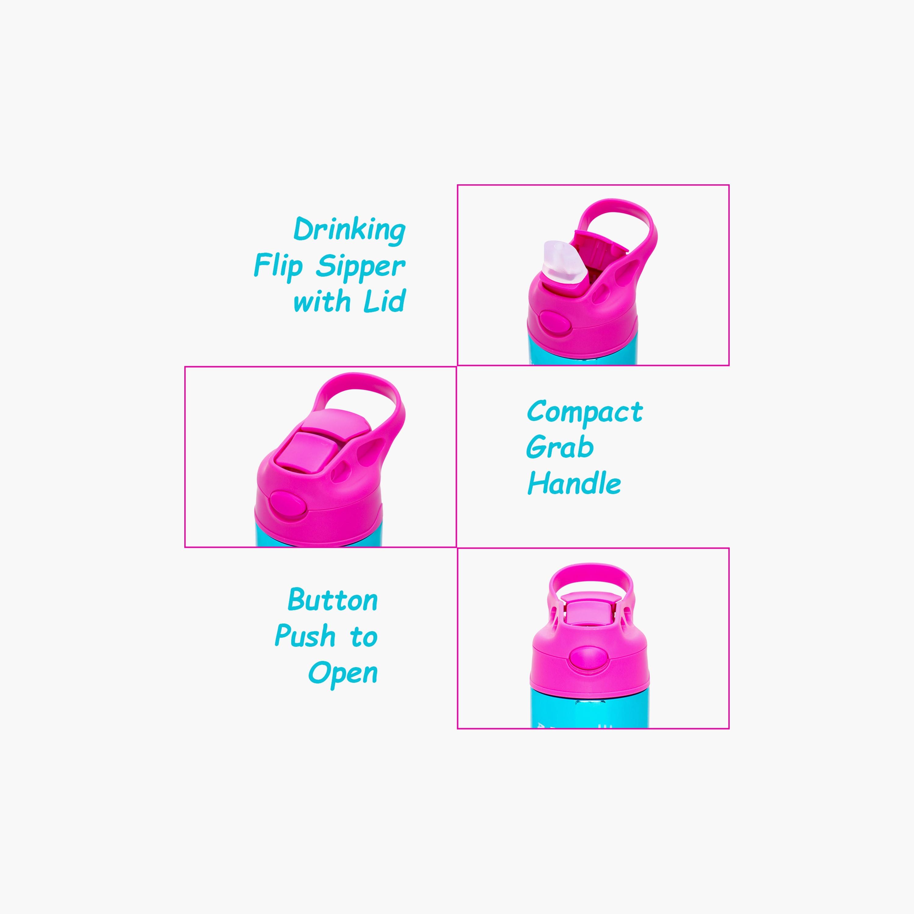 Eazy Kids Water Bottle with Double Wall Stainless Steel - 530 ml-school-waterbottles-image-4