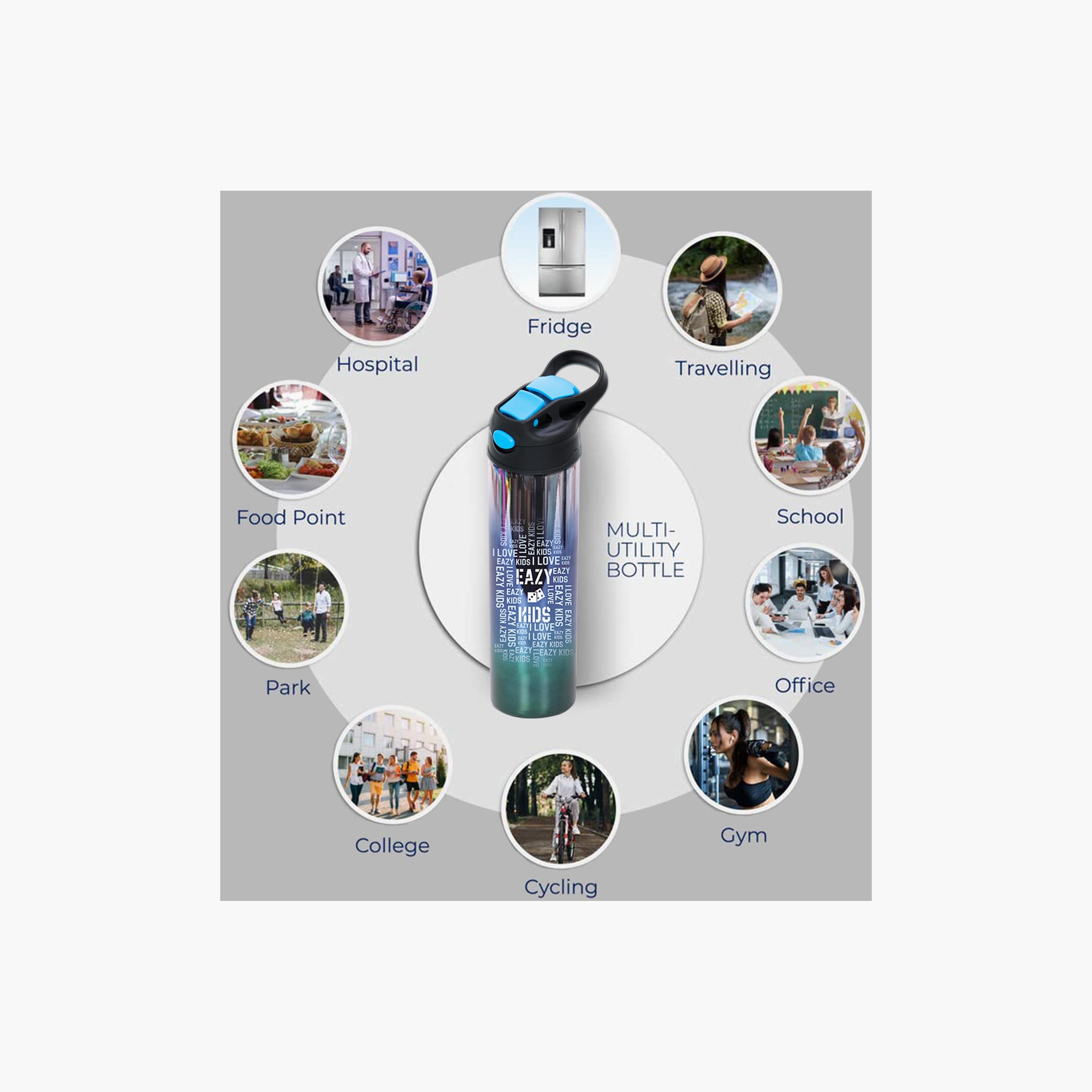 Eazy Kids Water Bottle with Double Wall Stainless Steel - 530 ml-school-waterbottles-image-5