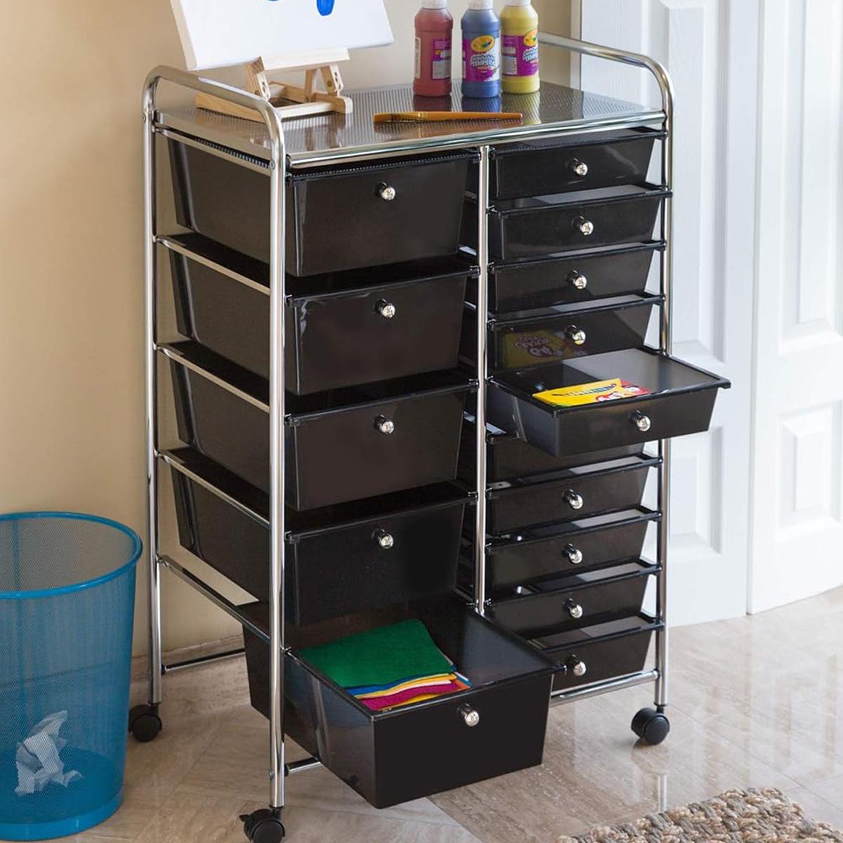 Zenments 15-Drawer Multipurpose Rolling Storage Cart - ZEN-256