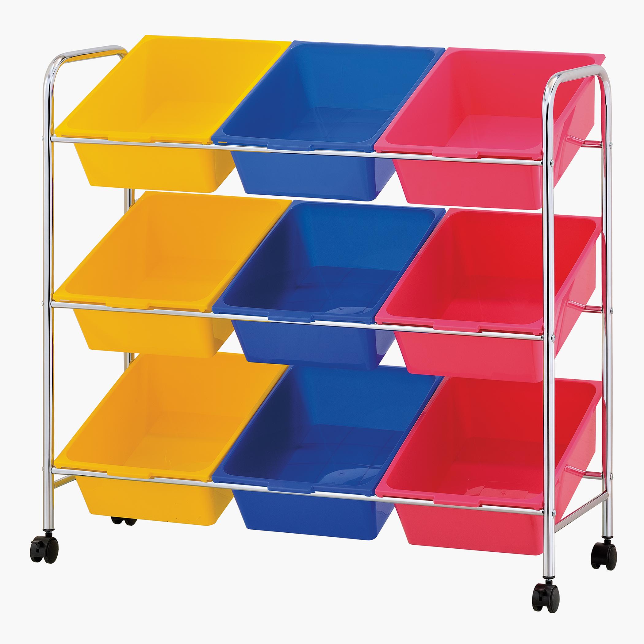 Zenments 9-Bin Rolling Utility Storage Organizer - ZEN-262