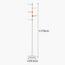 Zenments ZEN-267 Metal Clothes Hanging Stand with 5 Hooks and Round Base - 176x29.5 cm-InfluencerCodes_Ramadan26_All_20012026-image-3