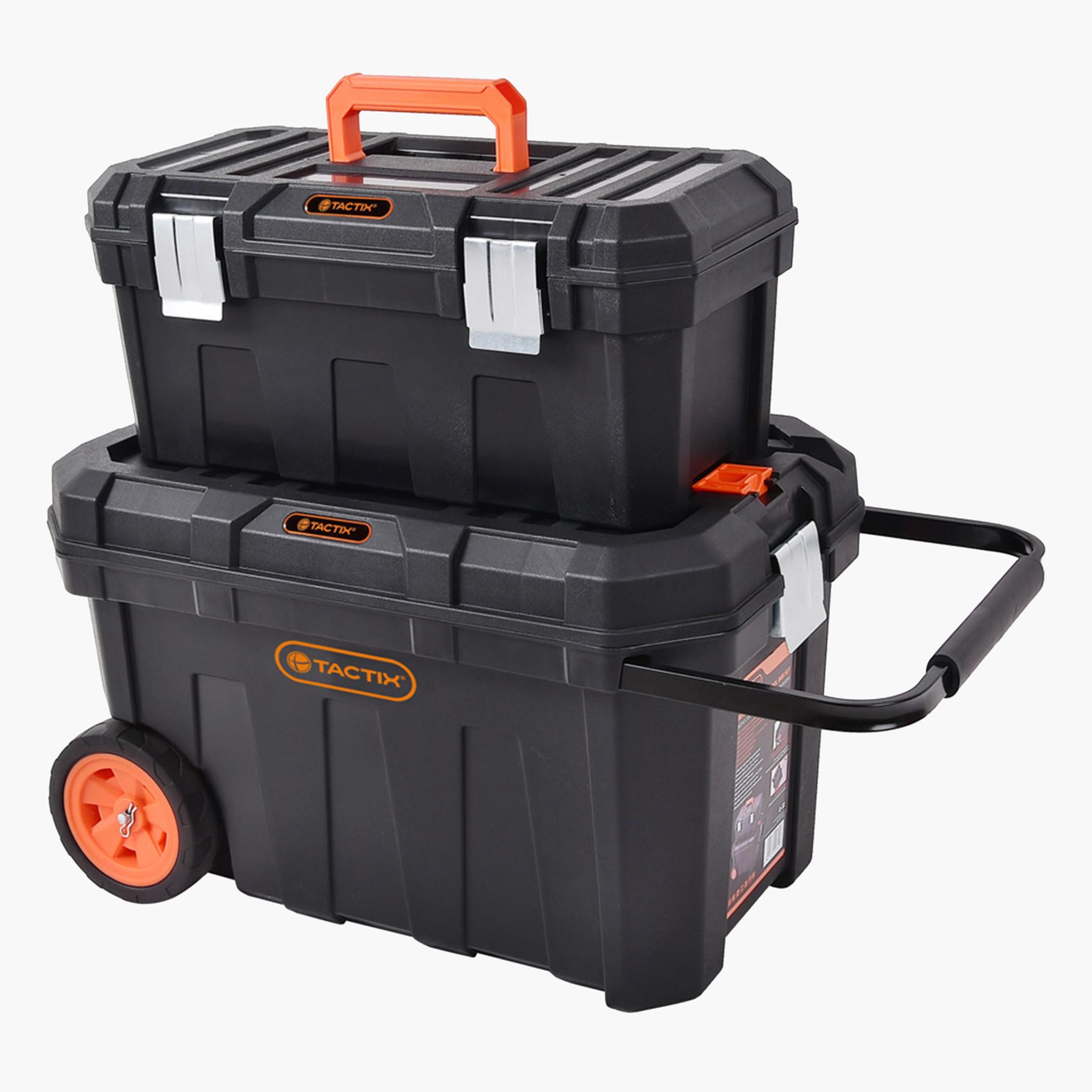 Tactix 2-in-1 Tool Box with Wheels
