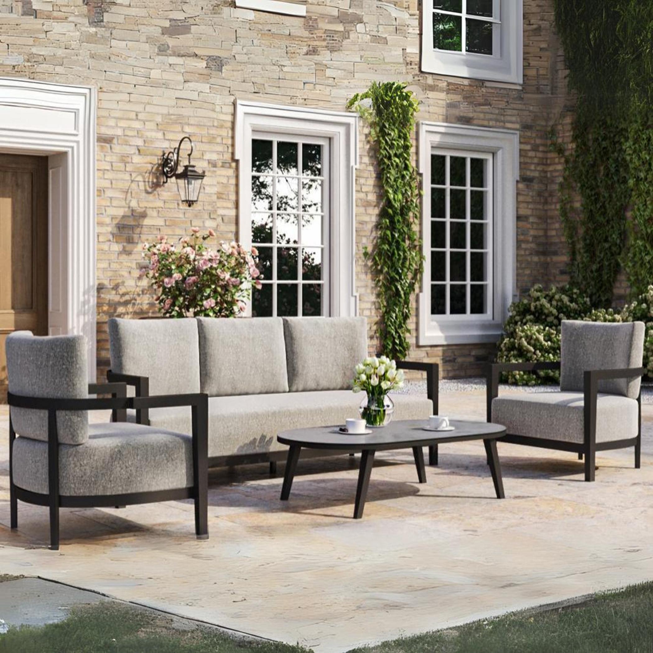 Shop Swin 5 Seater Outdoor Lounge Sofa Set with Table Online Home Centre UAE