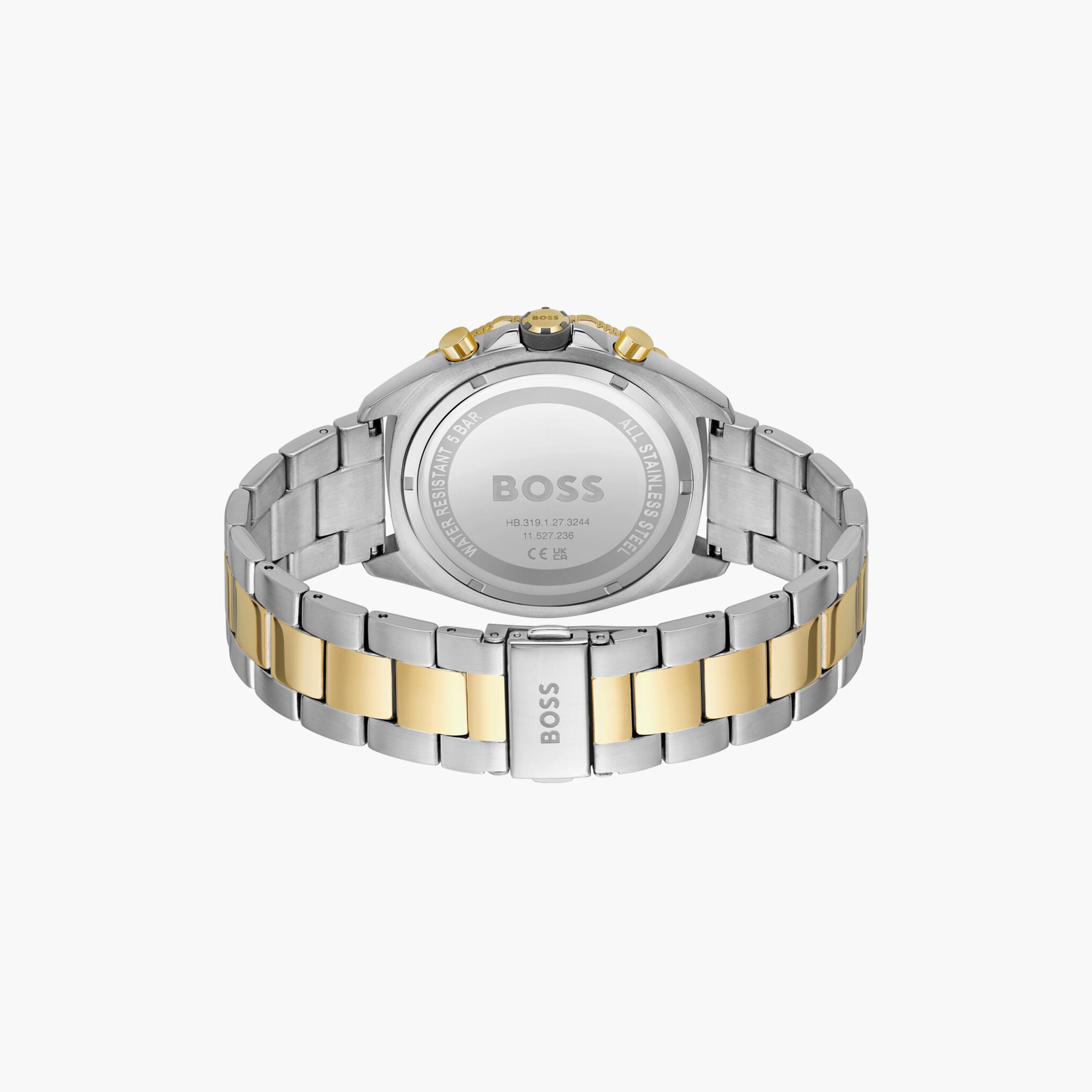 هوغو بوس ساعة يد رجالية تناظرية ستانلس ستيل كرونوغراف 44 مم ملون | 1513974-men-watchesandjewellery-watches-image-3