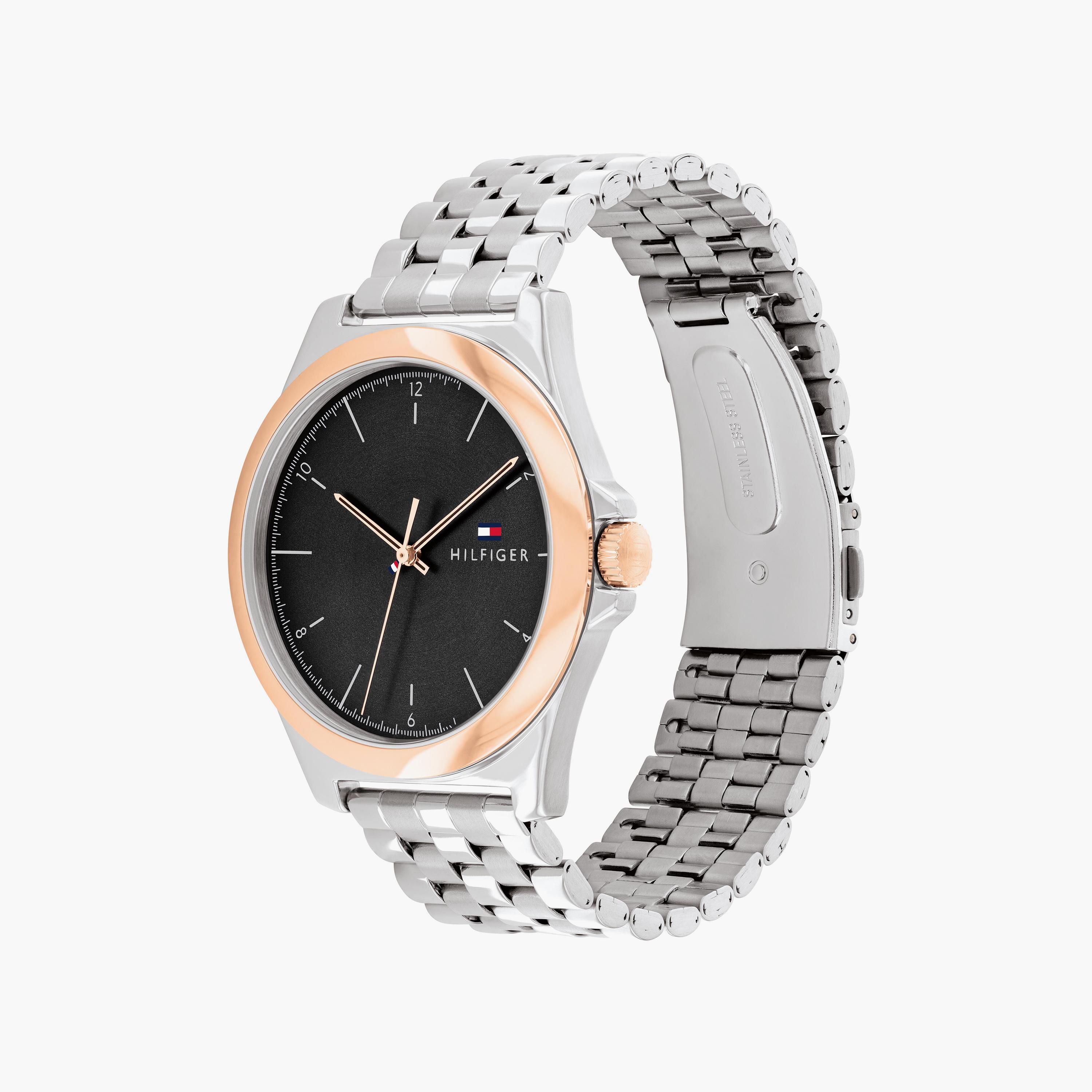 تومي هيلفيغر ساعة يد رجالية تناظرية ستانلس ستيل 42 مم فضي | 1710545-men-watchesandjewellery-watches-image-2