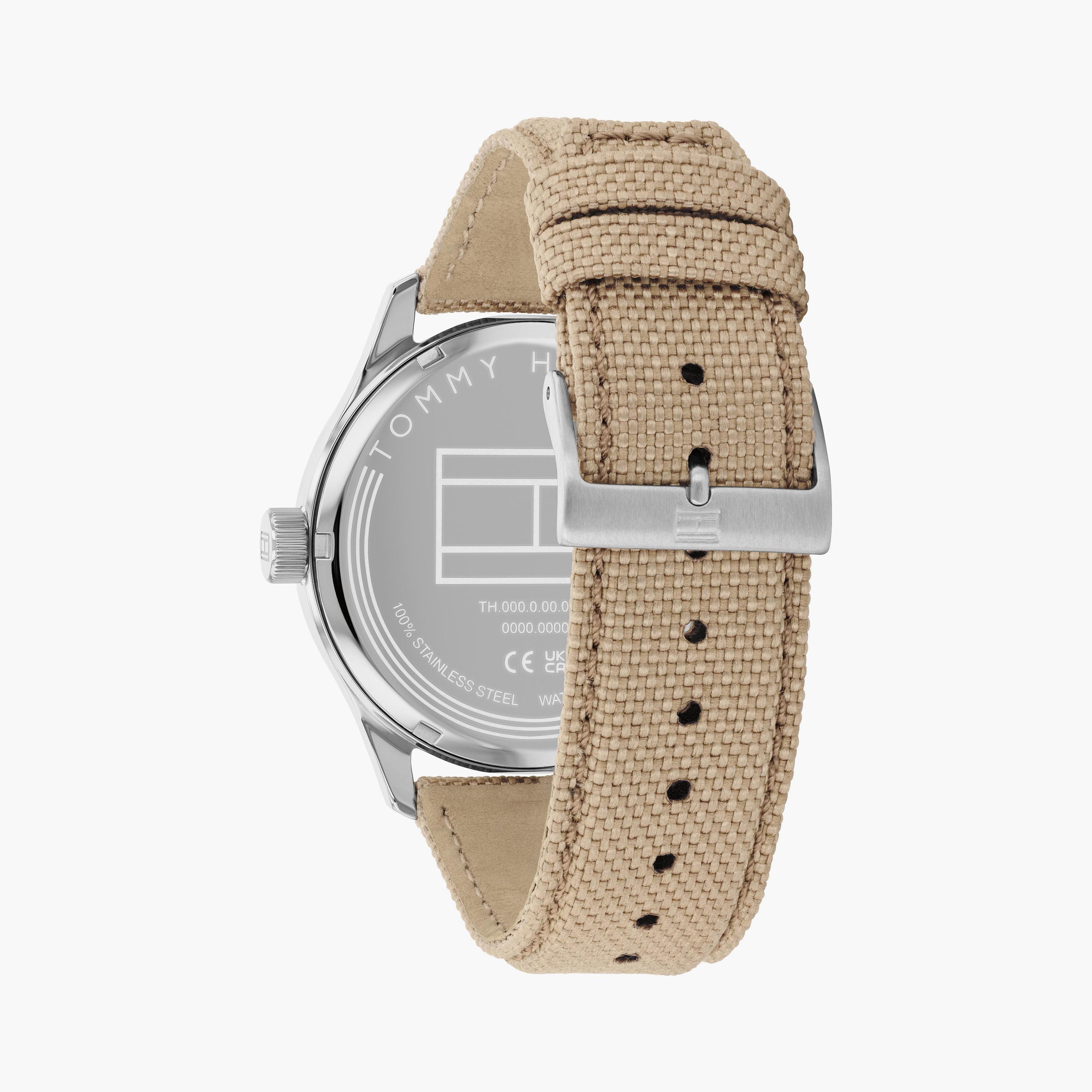 تومي هيلفيغر ساعة يد رجالية تناظرية نايلون 43 مم كاكي | 1710561-men-watchesandjewellery-watches-image-3