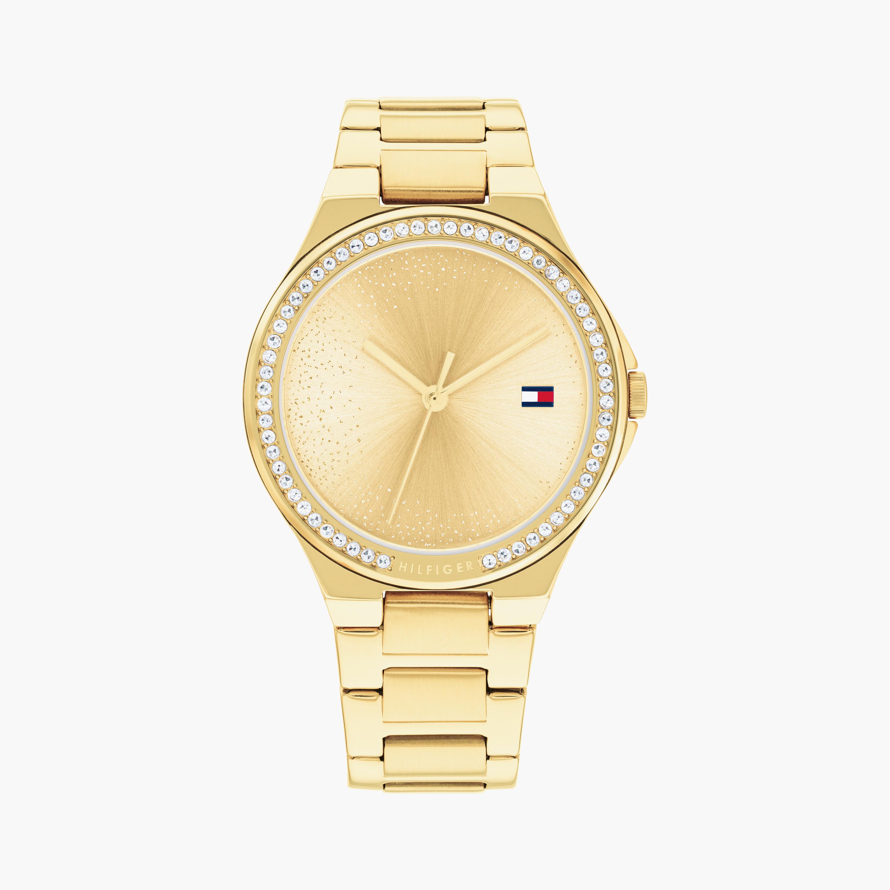 تومي هيلفيغر ساعة يد نسائية تناظرية ستانلس ستيل 36 مم ذهبي | 1782642-women-watchesandjewellery-watches-image-1