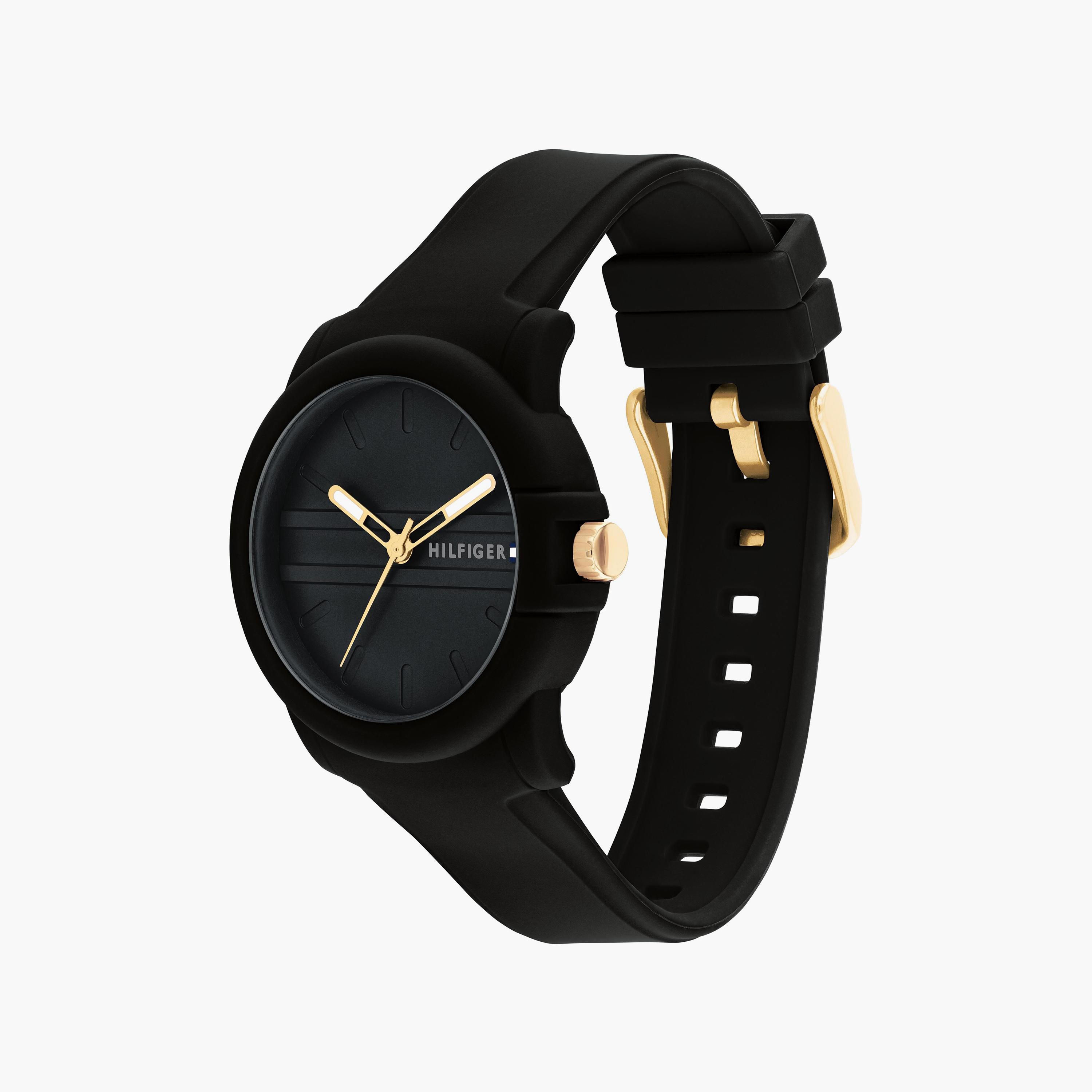تومي هيلفيغر ساعة يد نسائية تناظرية سيليكون 36 مم أسود | 1782688-women-watchesandjewellery-watches-image-2