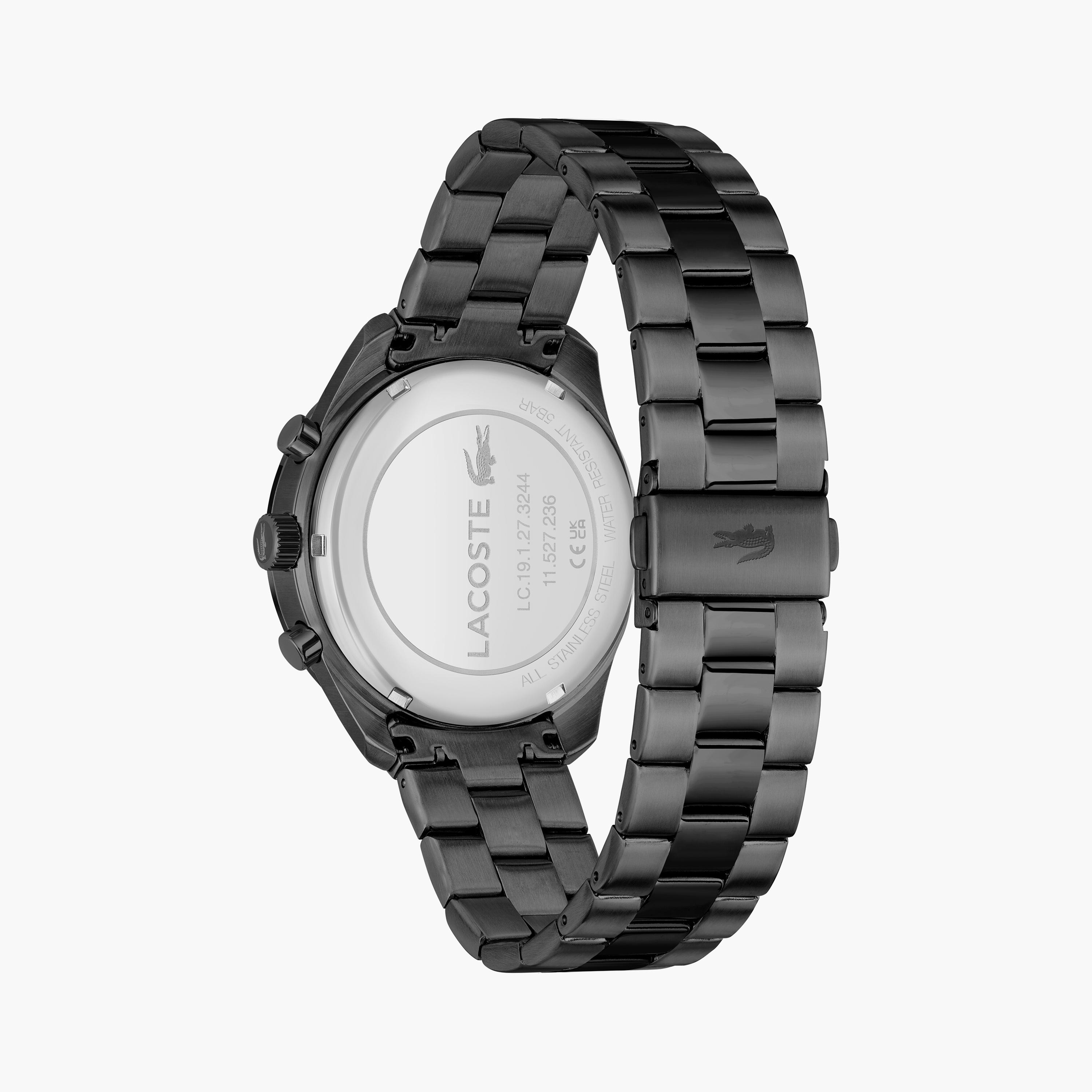 لاكوست ساعة يد رجالية كرونوغراف ستانلس ستيل 42 مم أسود | 2011270-men-watchesandjewellery-watches-image-3