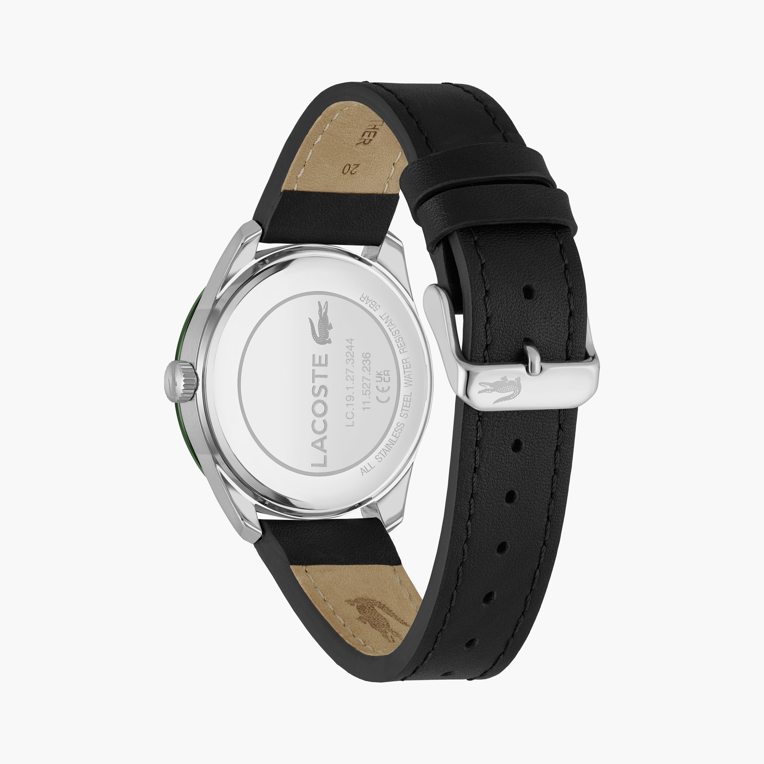 لاكوست ساعة يد رجالية تناظرية جلد 40 مم أسود | 2011292-men-watchesandjewellery-watches-image-3