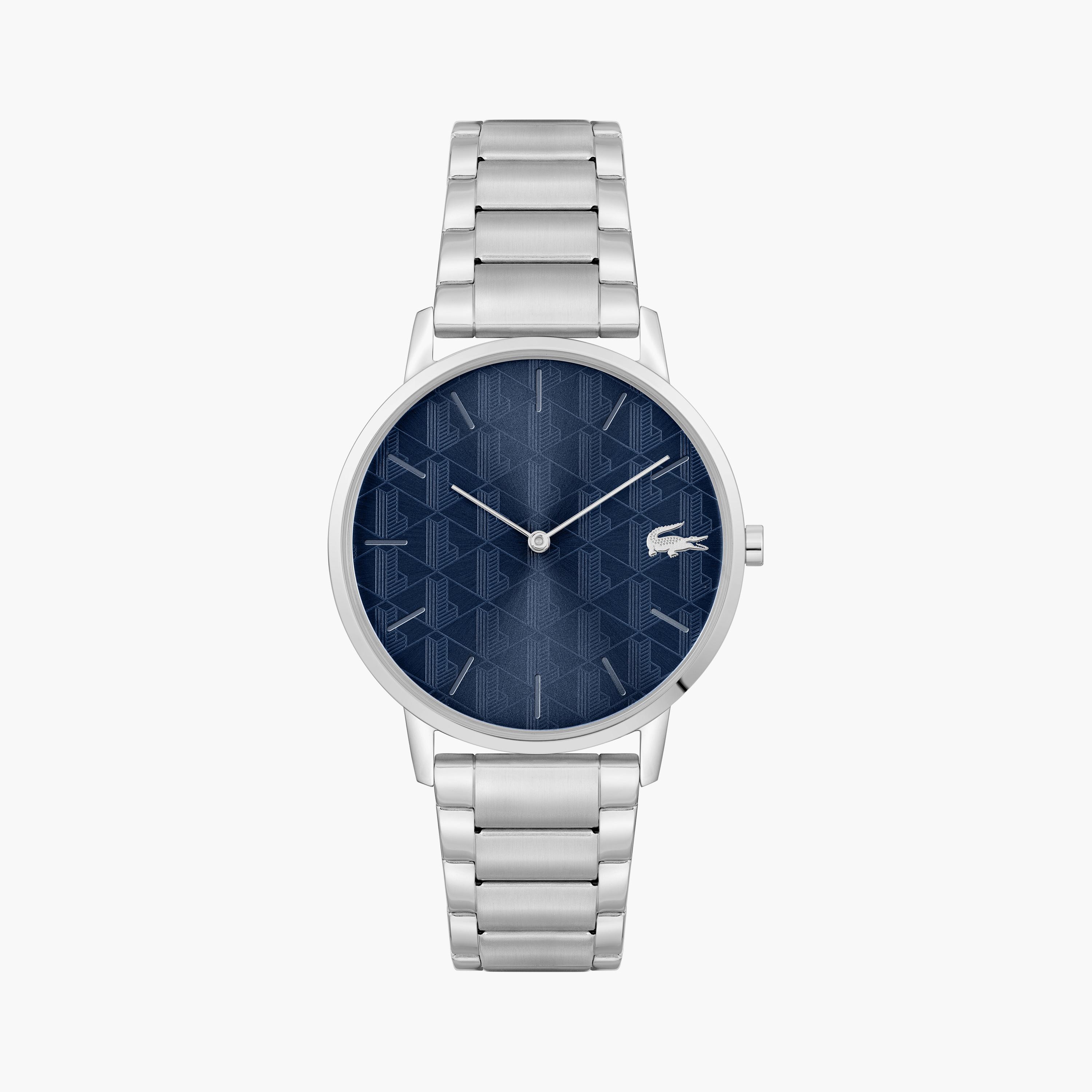 لاكوست ساعة يد رجالية تناظرية ستانلس ستيل 41 مم فضي | 2011305-men-watchesandjewellery-watches-image-1