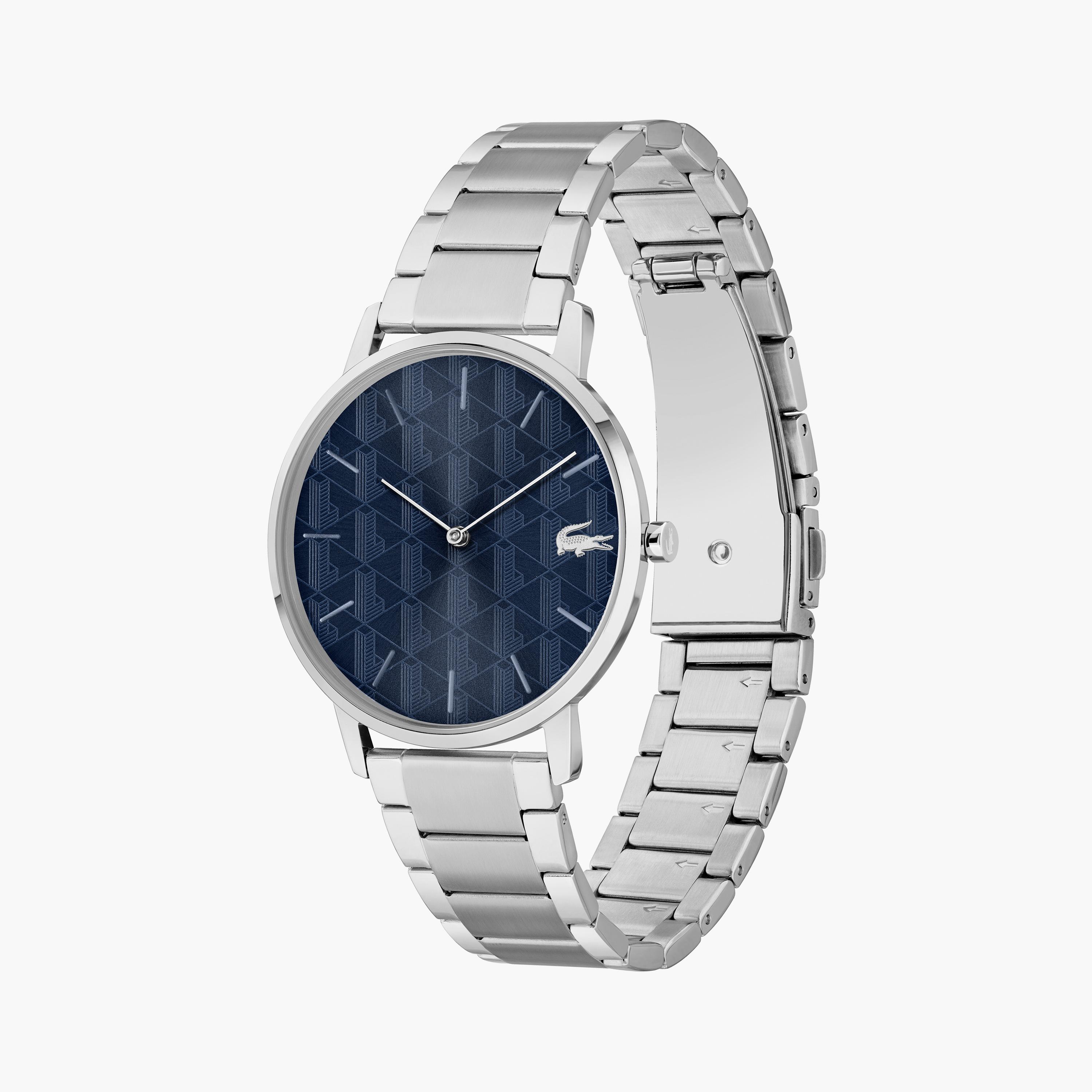 لاكوست ساعة يد رجالية تناظرية ستانلس ستيل 41 مم فضي | 2011305-men-watchesandjewellery-watches-image-2