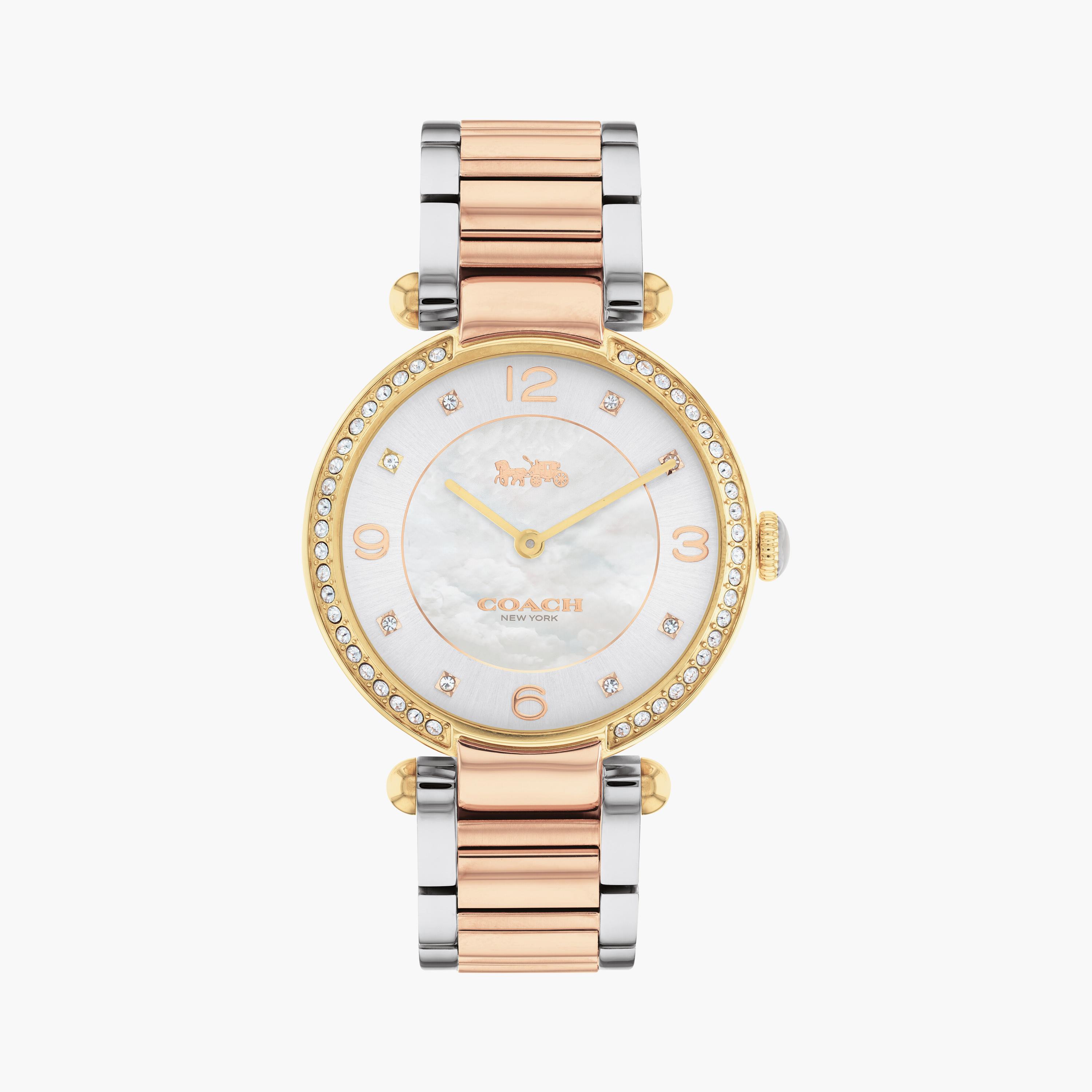 كوتش ساعة يد نسائية تناظرية ستانلس ستيل ملون | 14504137-women-watchesandjewellery-watches-image-1