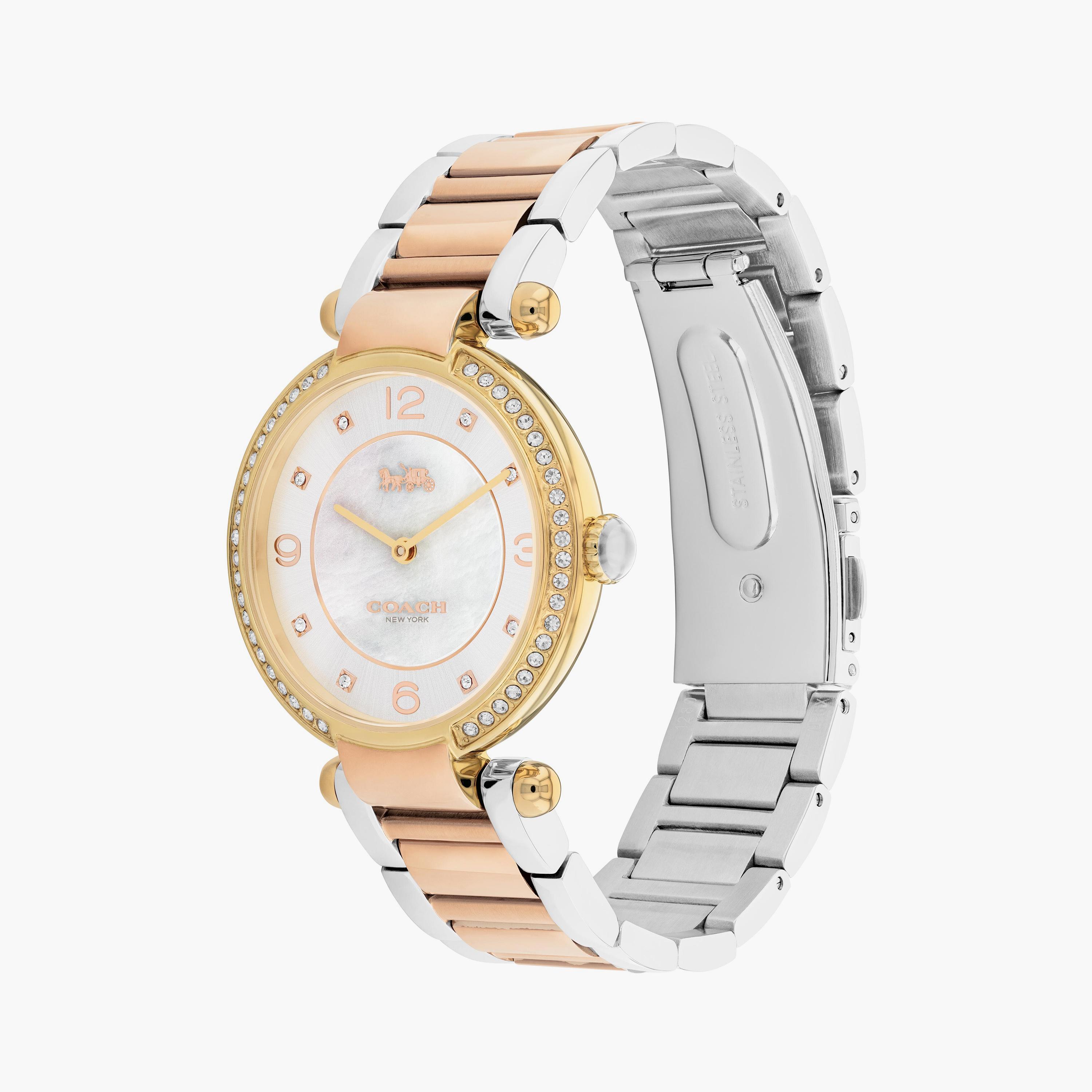 كوتش ساعة يد نسائية تناظرية ستانلس ستيل ملون | 14504137-women-watchesandjewellery-watches-image-2