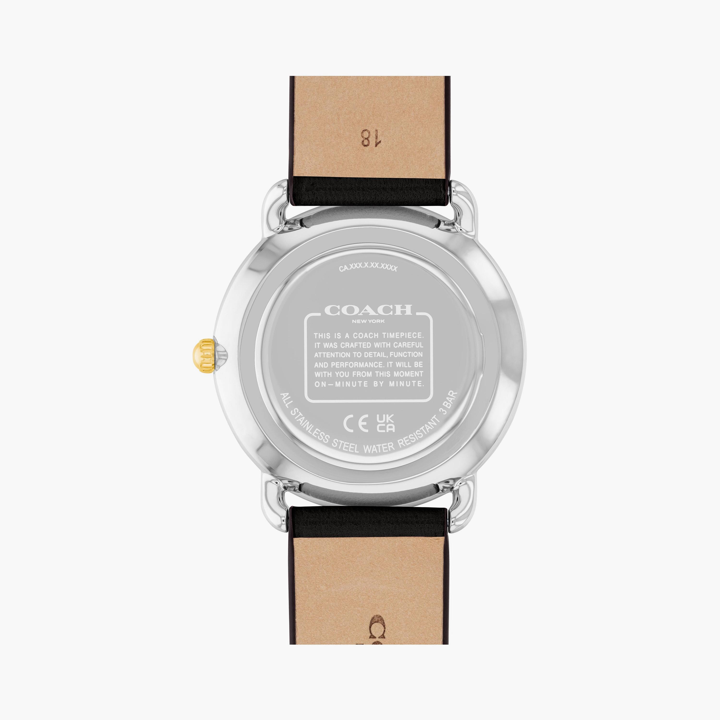 كوتش ساعة يد نسائية تناظرية جلد أسود | 14504198-women-watchesandjewellery-watches-image-3