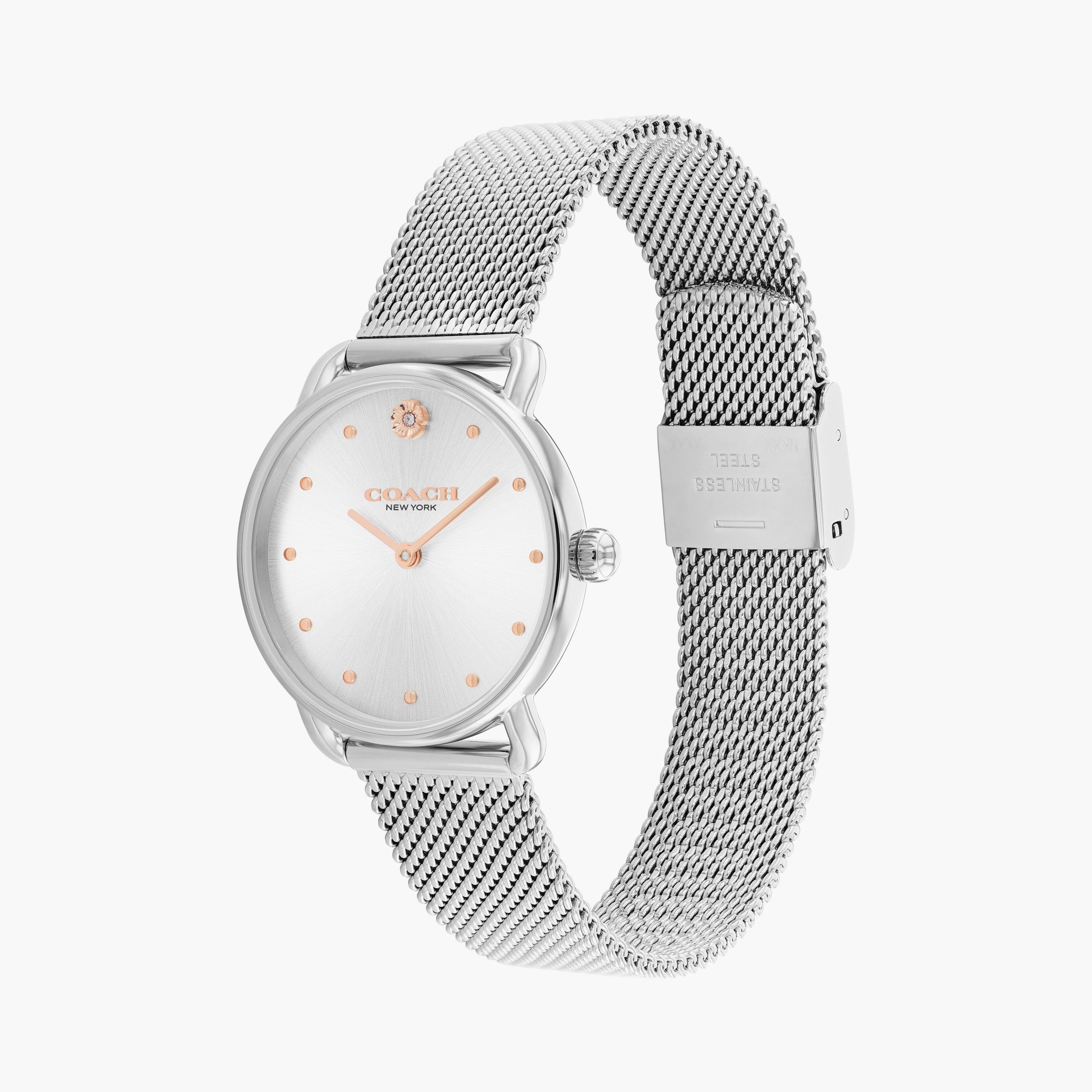 كوتش ساعة يد تناظرية ستانلس ستيل فضي | 14504221-women-watchesandjewellery-watches-image-2