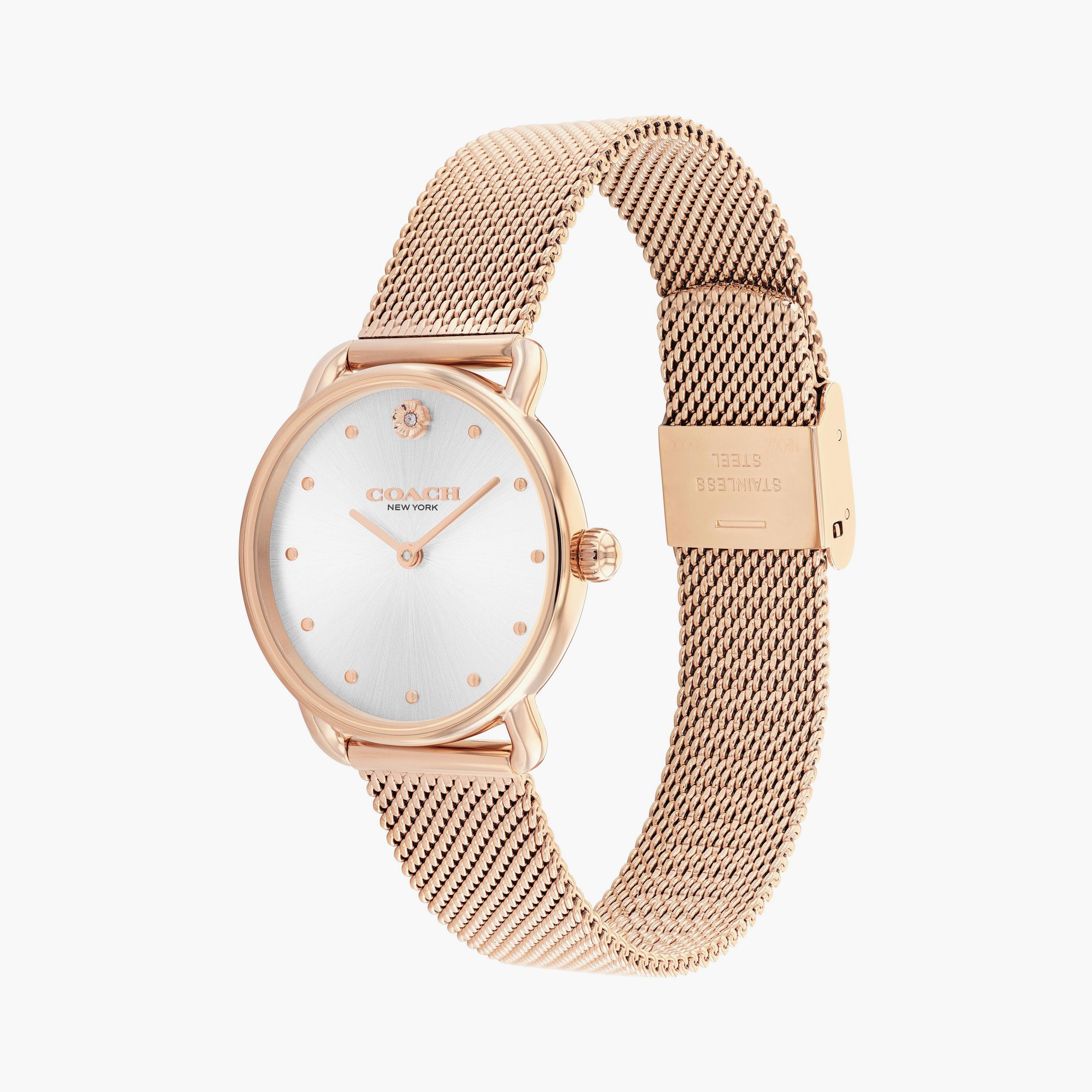 كوتش ساعة يد تناظرية ستانلس ستيل روز جولد | 14504222-women-watchesandjewellery-watches-image-2