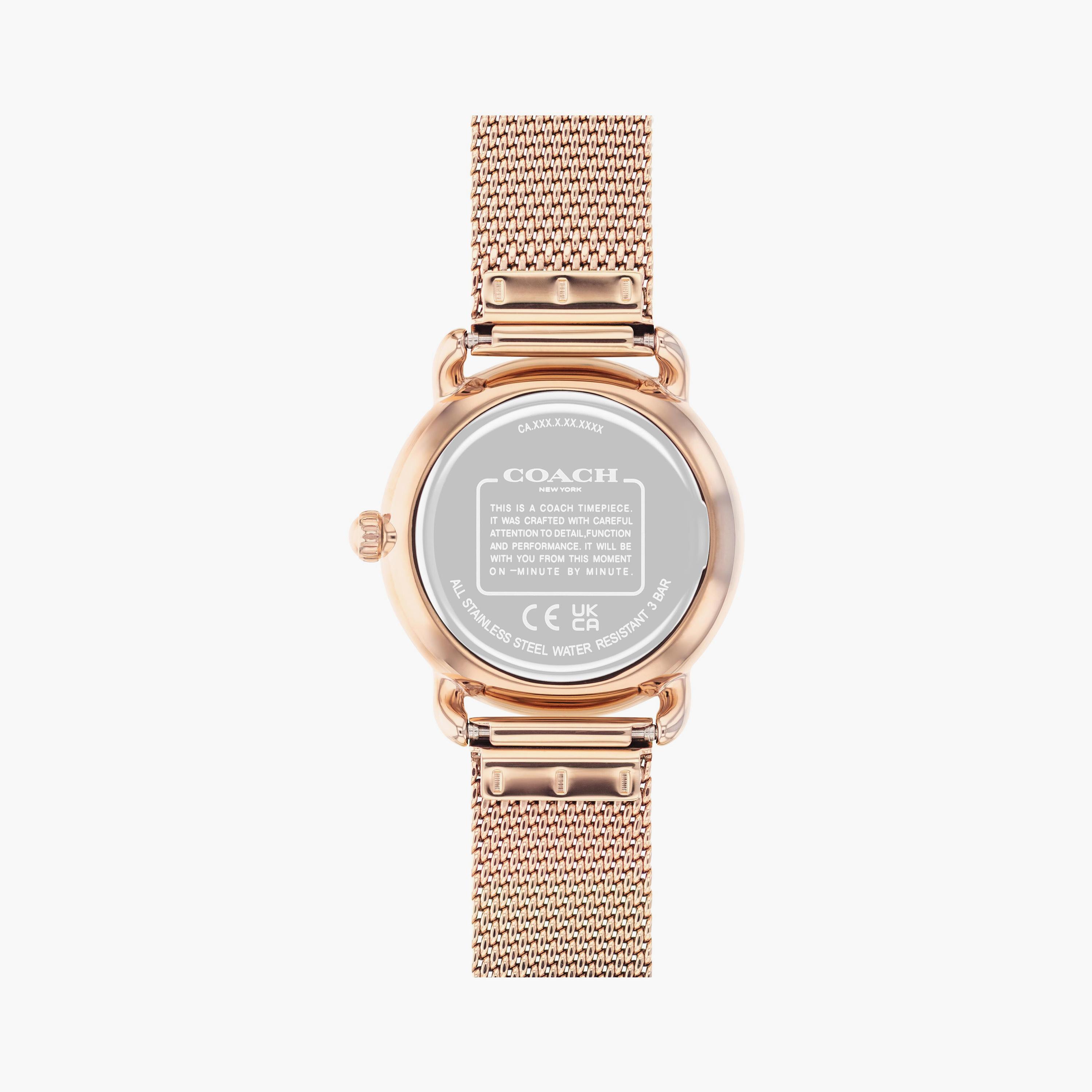 كوتش ساعة يد تناظرية ستانلس ستيل روز جولد | 14504222-women-watchesandjewellery-watches-image-3