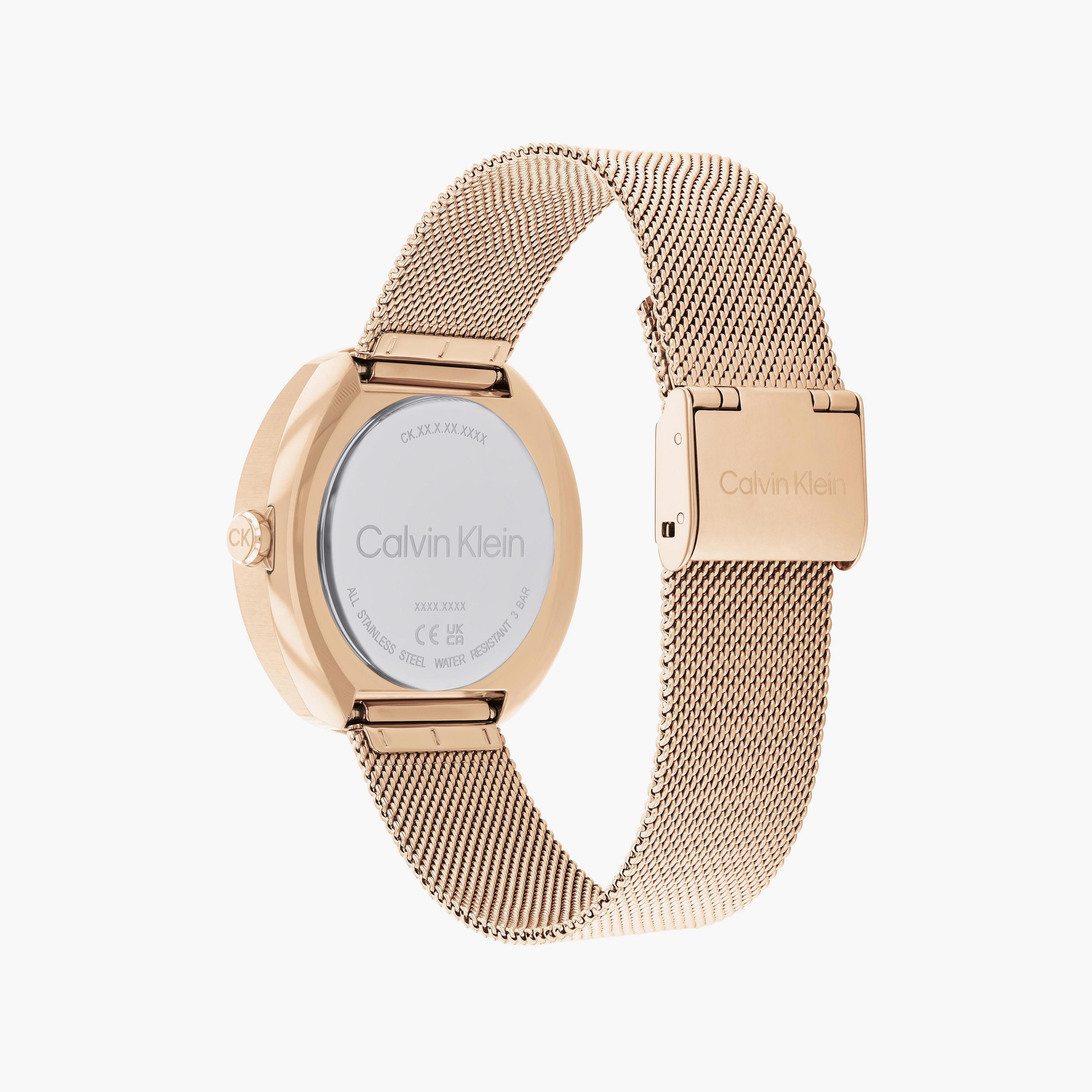 كالفن كلاين ساعة يد نسائية تناظرية ستانلس ستيل روز جولد | 25200340-women-watchesandjewellery-watches-image-3