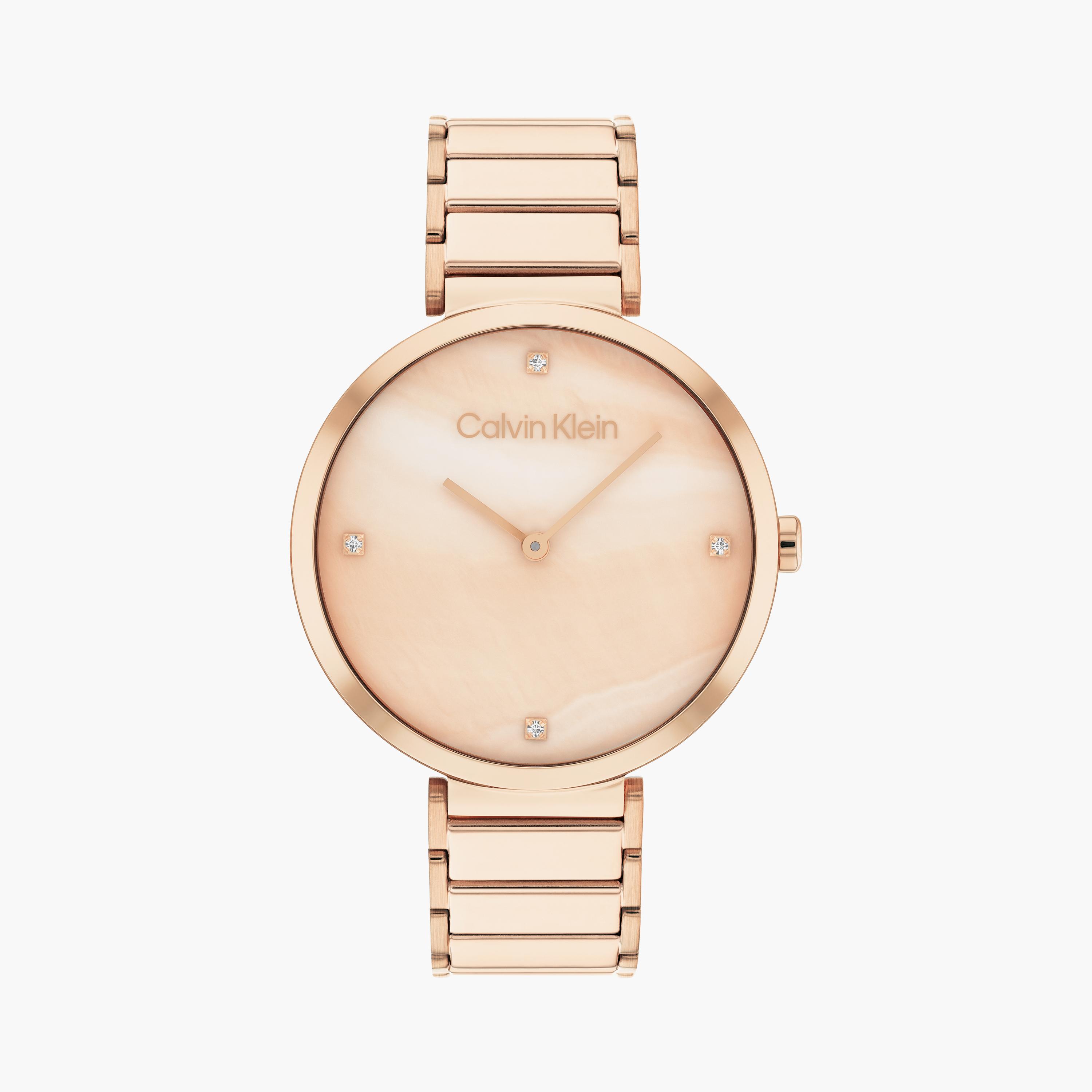 كالفن كلاين ساعة يد نسائية تناظرية ستانلس ستيل روز جولد | 25200429-women-watchesandjewellery-watches-image-1