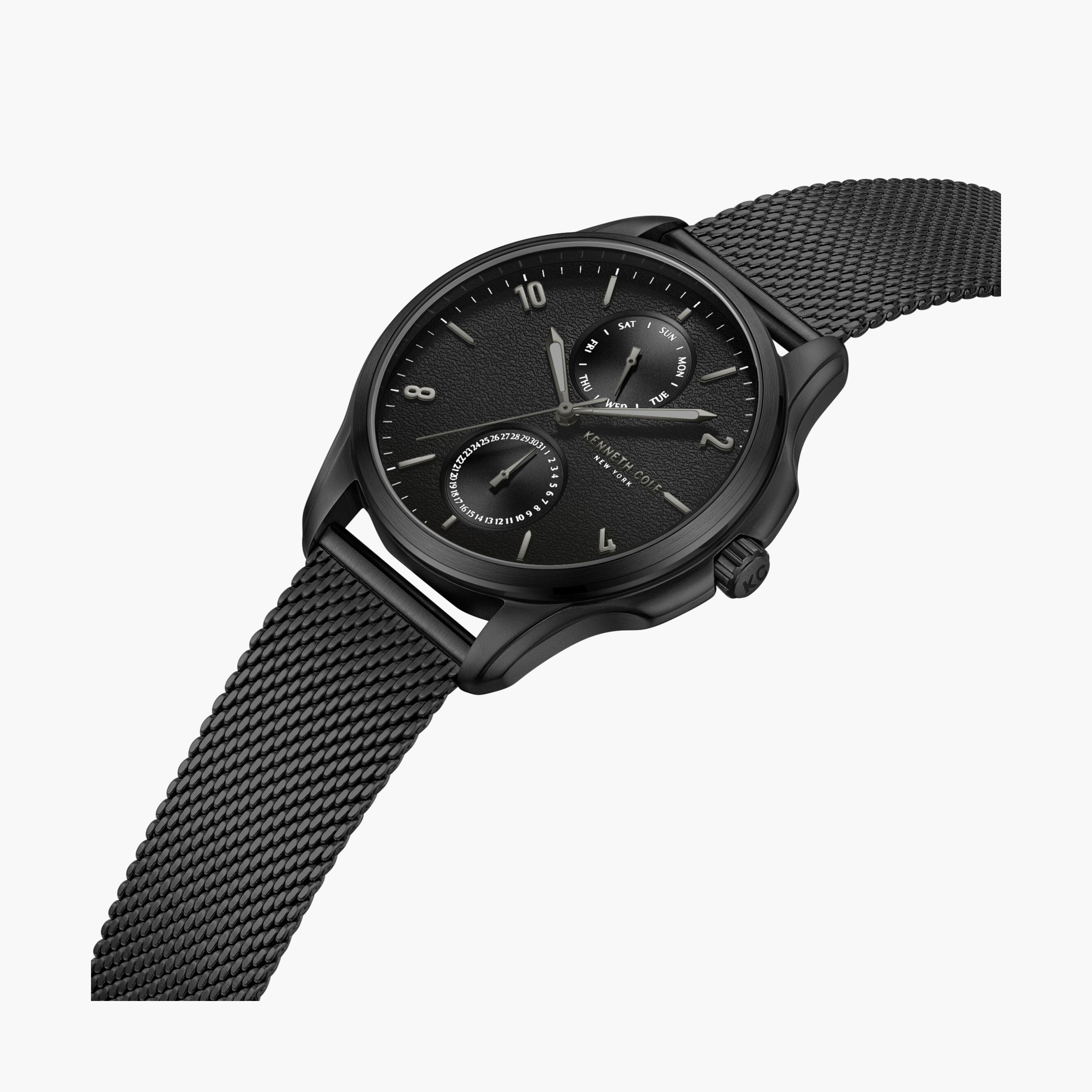 كينيث كول ساعة يد رجالية تناظرية ستانلس ستيل أسود | KCWGK0015904-men-watchesandjewellery-watches-image-2
