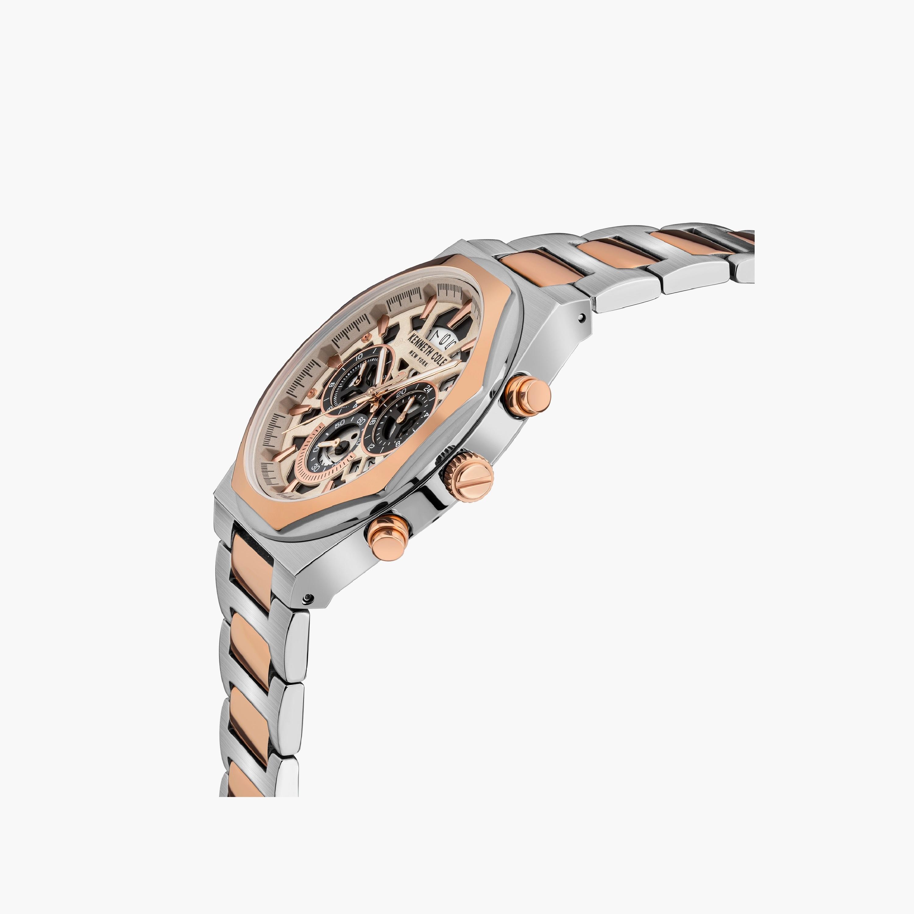 كينيث كول ساعة يد رجالية كرونوغراف ستانلس ستيل ملونة | KCWGK2130703-men-watchesandjewellery-watches-image-2