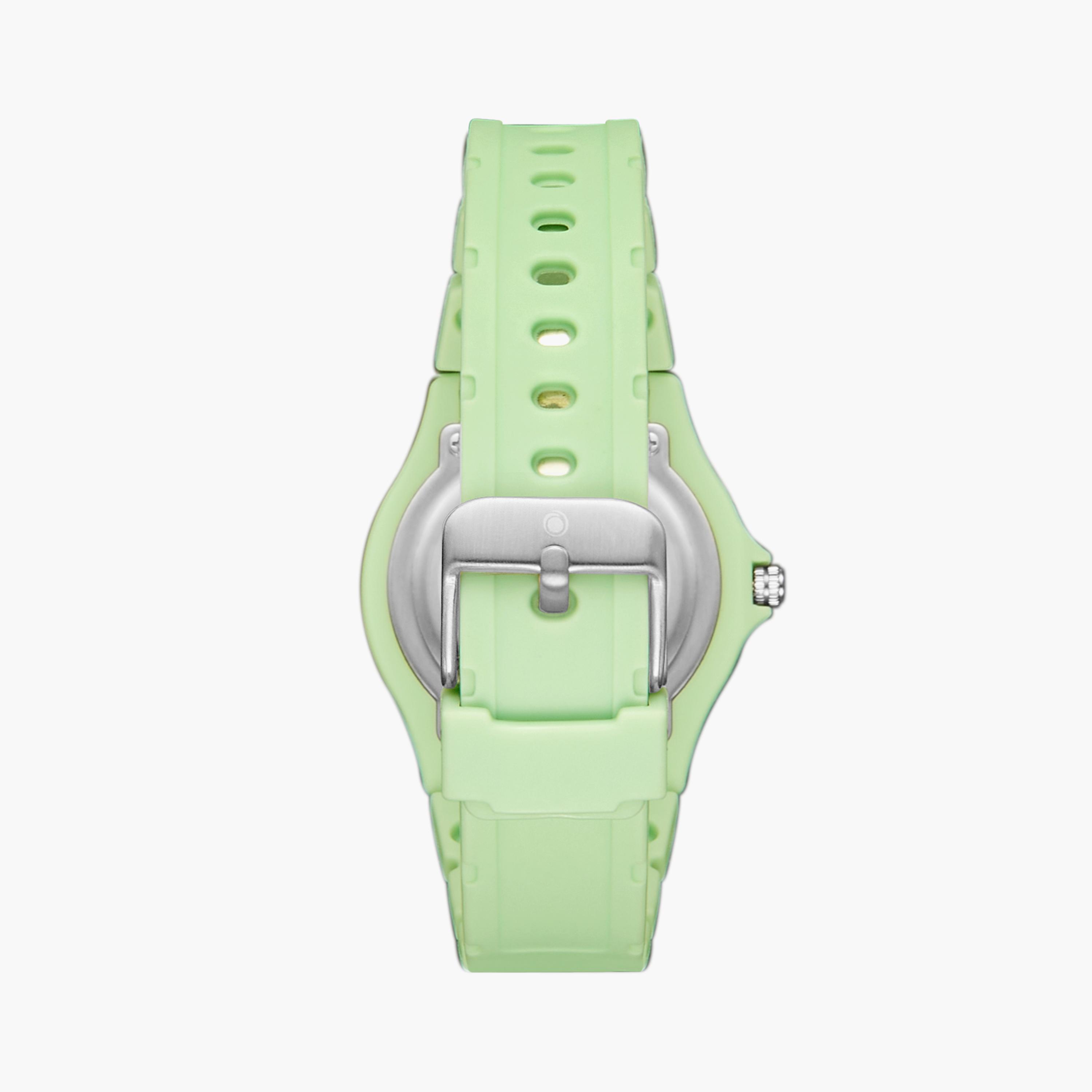 استرو ساعة يد تناظرية للأطفال سيليكون أخضر A23826-PPGW-girls-accessories-watches-image-3