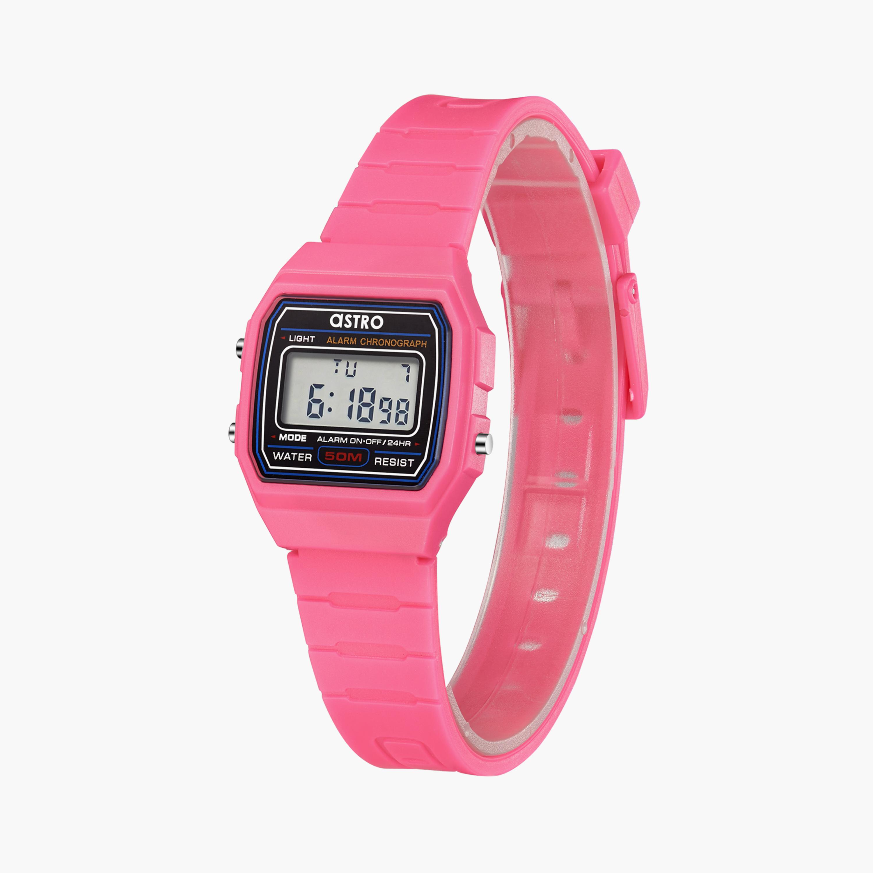 Astro Kids Red Digital Silicone Watch | A23927-PPRB | 26 MM-girls-accessories-watches-image-2