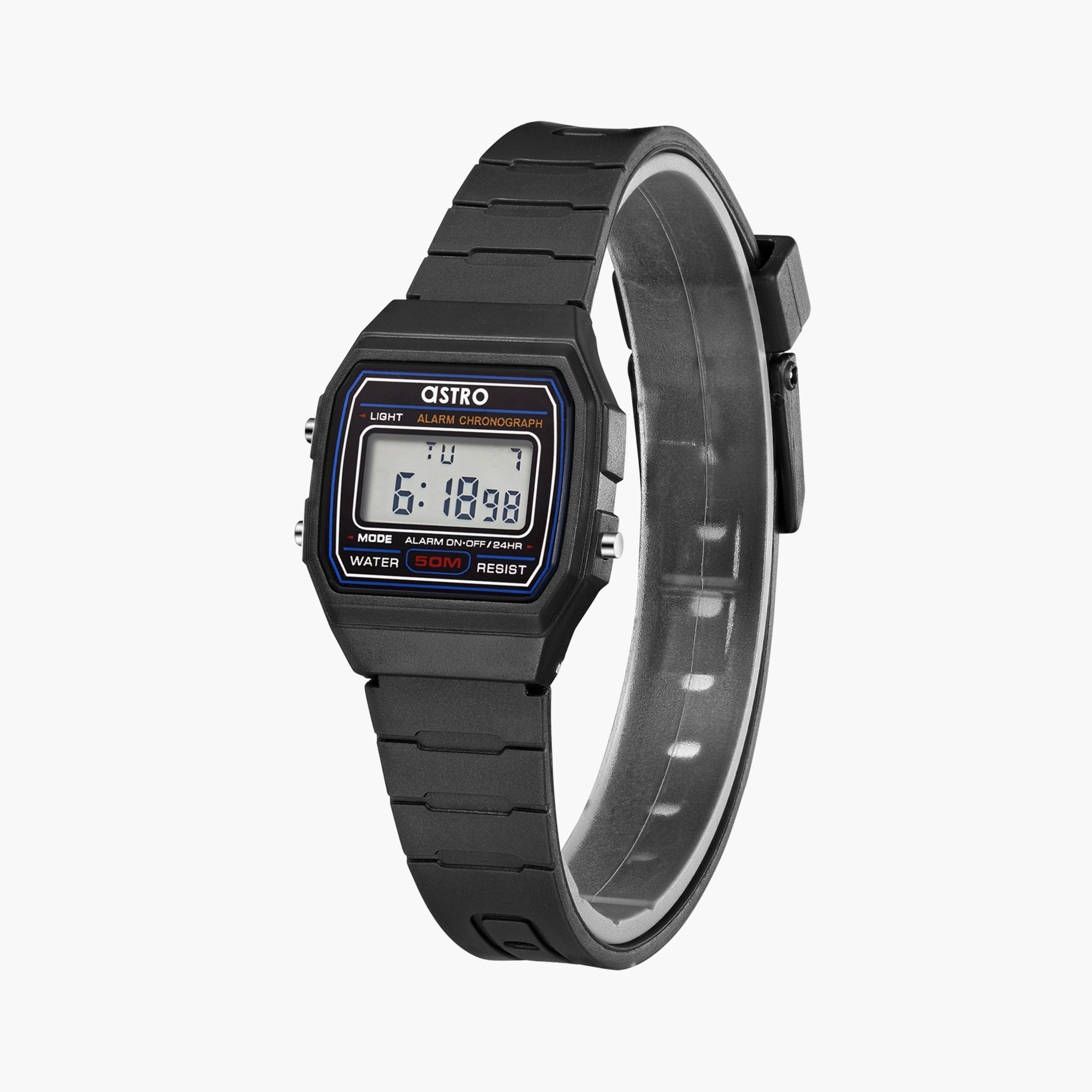 Astro Kids Black Digital Silicone Watch | A23927-PPBB-girls-accessories-watches-image-2