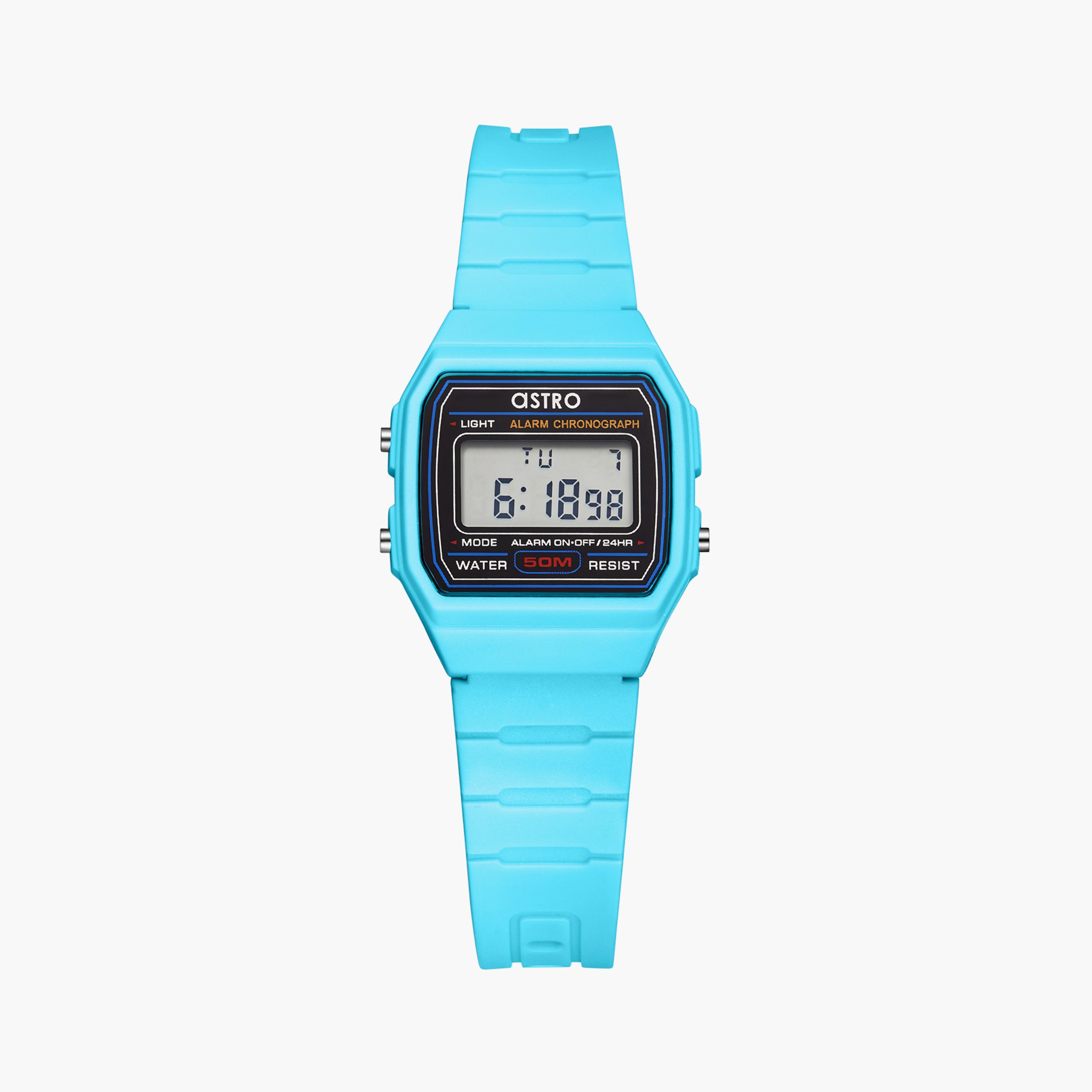 Astro Kids Light Blue Digital Silicone Watch | A23927-PPLB-girls-accessories-watches-image-1