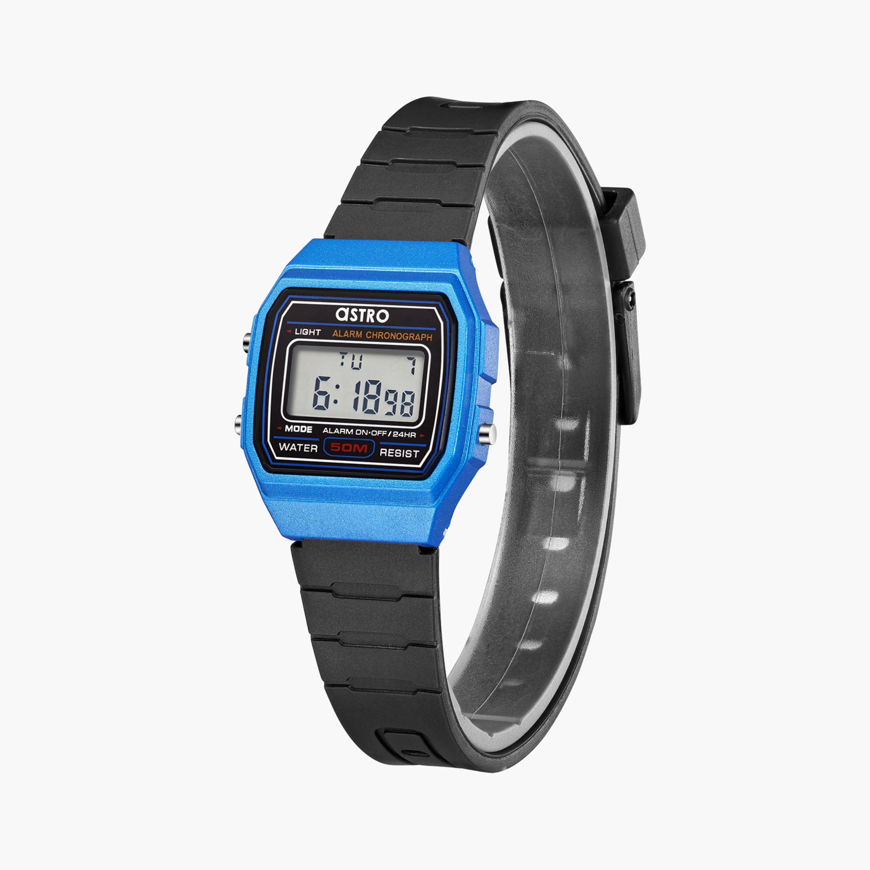 Astro Kids Black Digital Silicone Watch | A23927-PPBL-girls-accessories-watches-image-2
