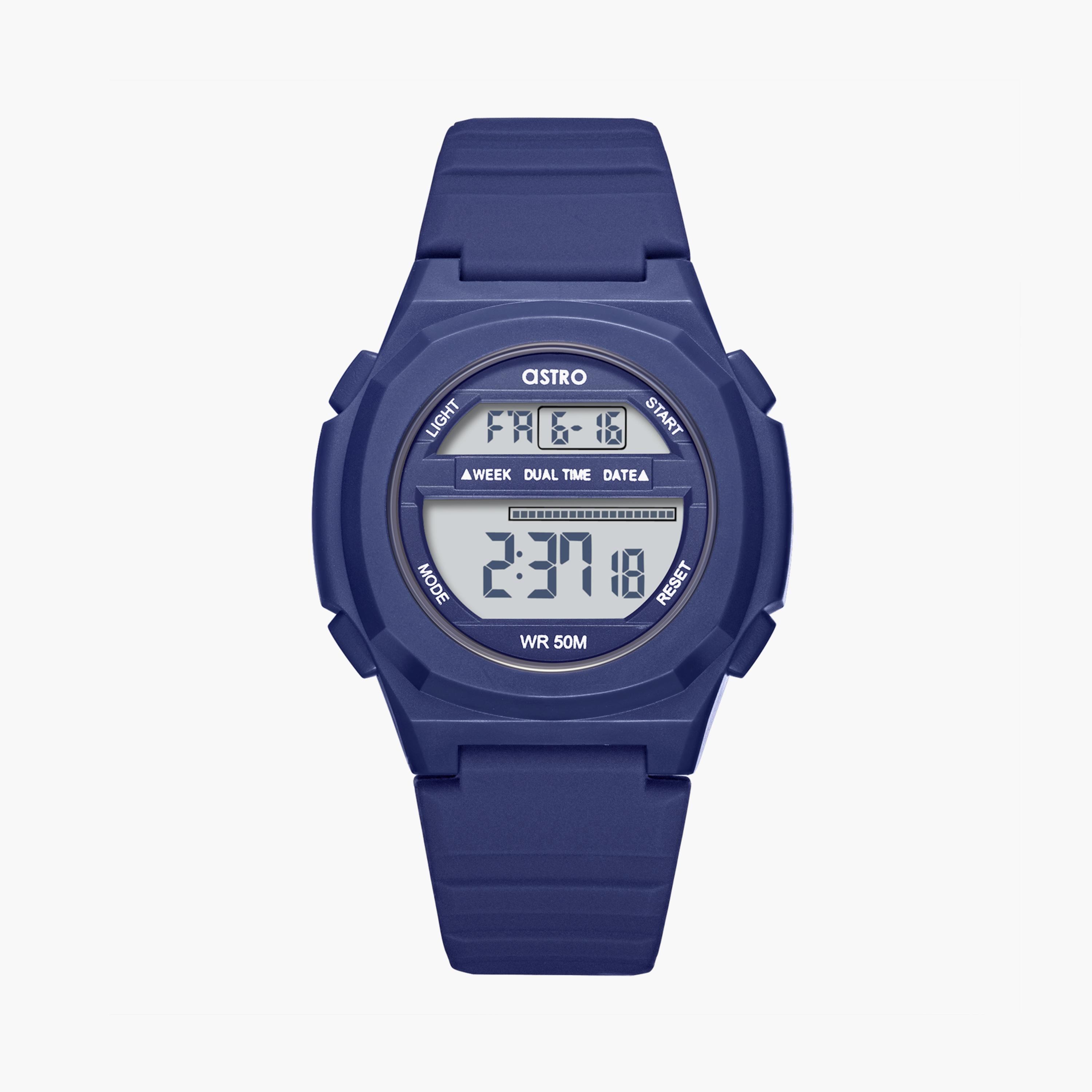 Astro Kids Deep Navy Digital Silicone Watch | A23930-PPNN-girls-accessories-watches-image-1
