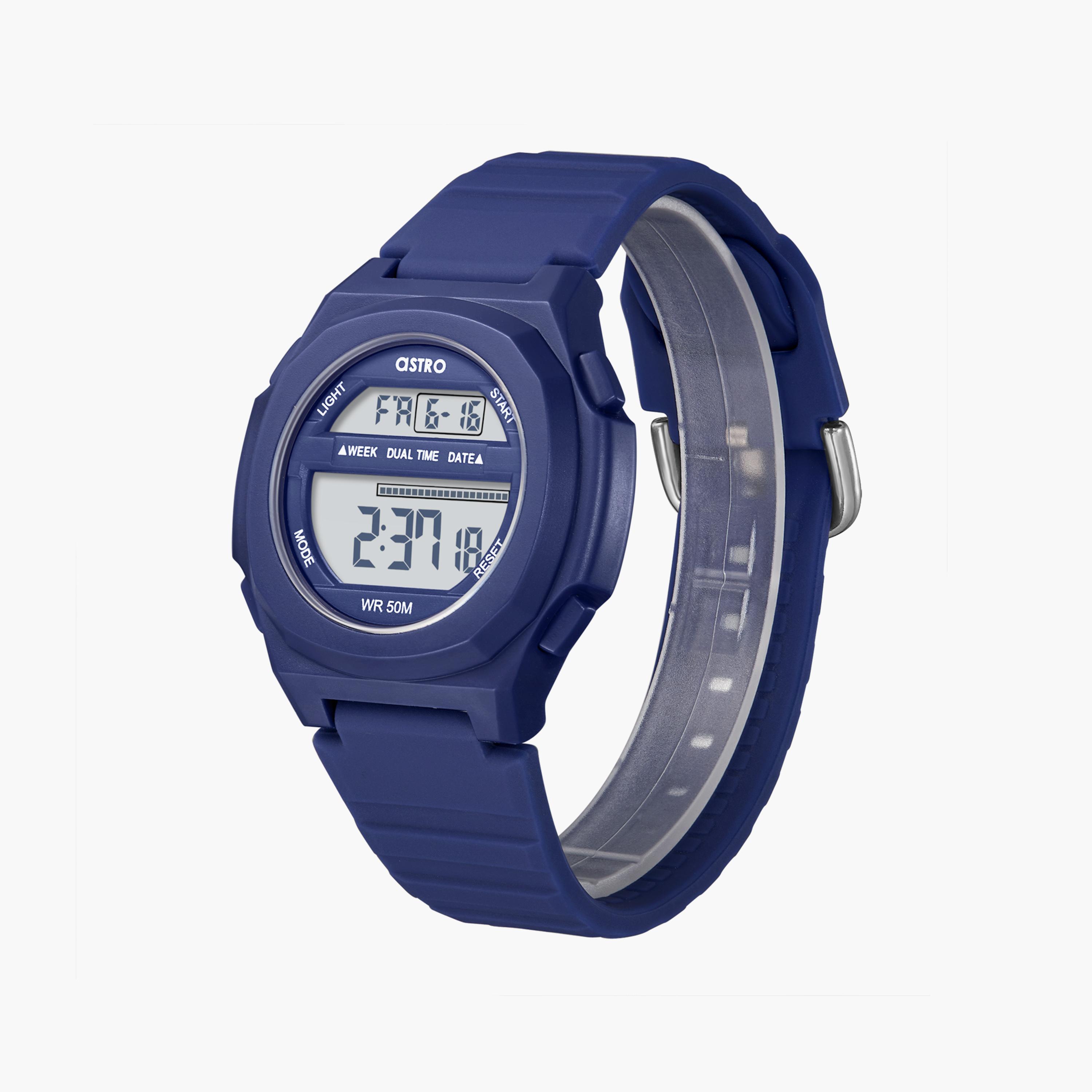 Astro Kids Deep Navy Digital Silicone Watch | A23930-PPNN-girls-accessories-watches-image-2