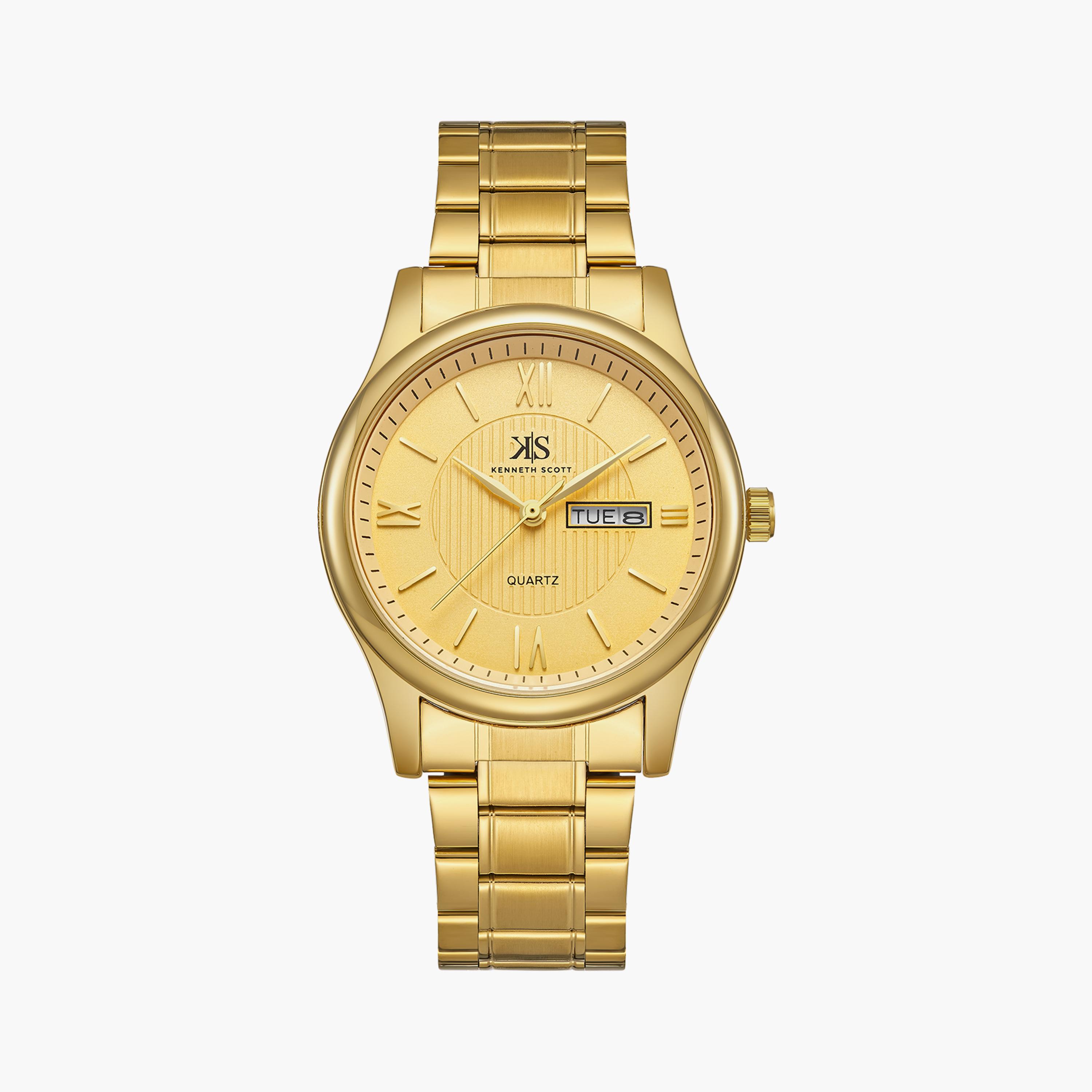 كينيث سكوت ساعة يد تناظرية حركة كوارتز يابانية معدن ذهبي K23029-GBGC-girls-accessories-watches-image-1