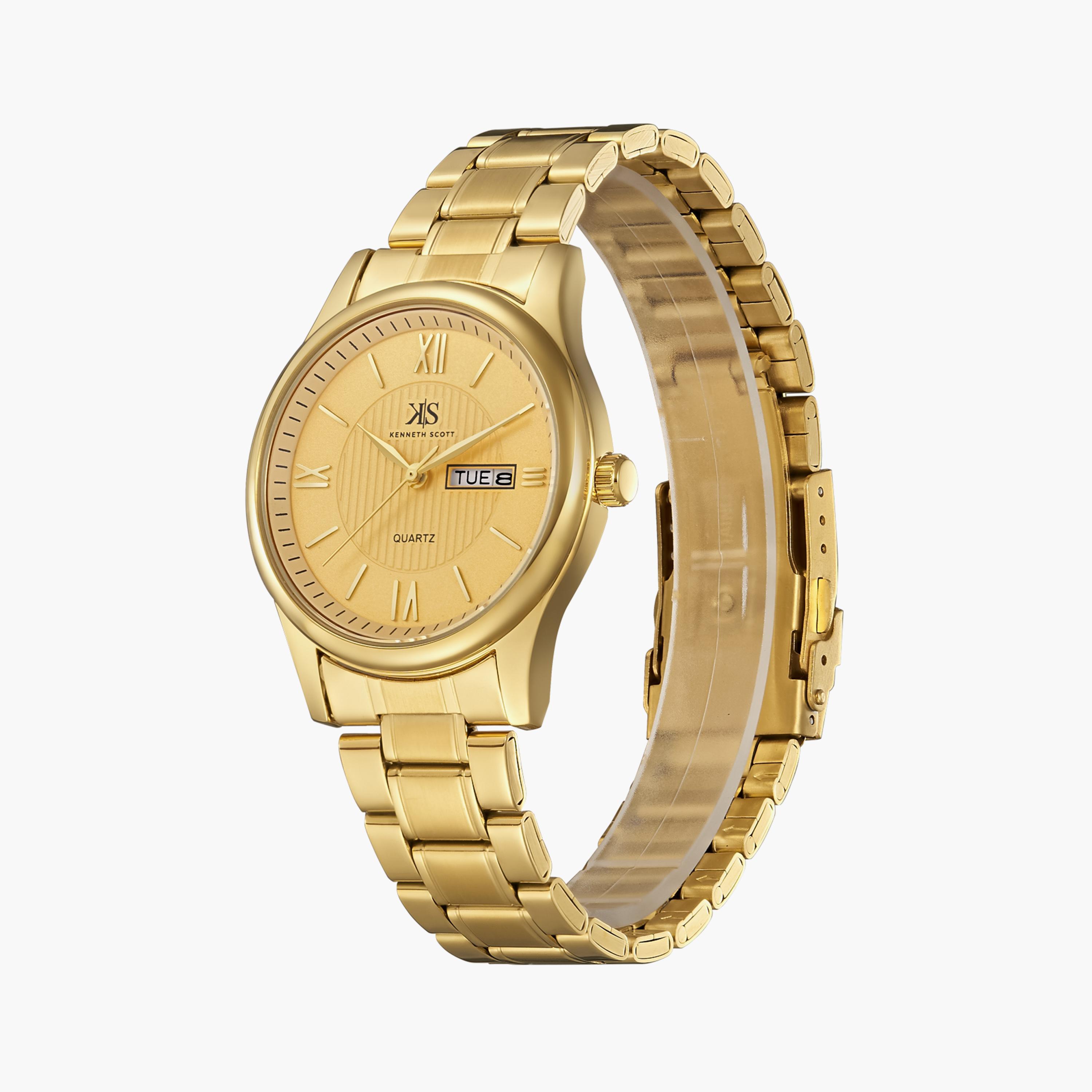 كينيث سكوت ساعة يد تناظرية حركة كوارتز يابانية معدن ذهبي K23029-GBGC-girls-accessories-watches-image-2